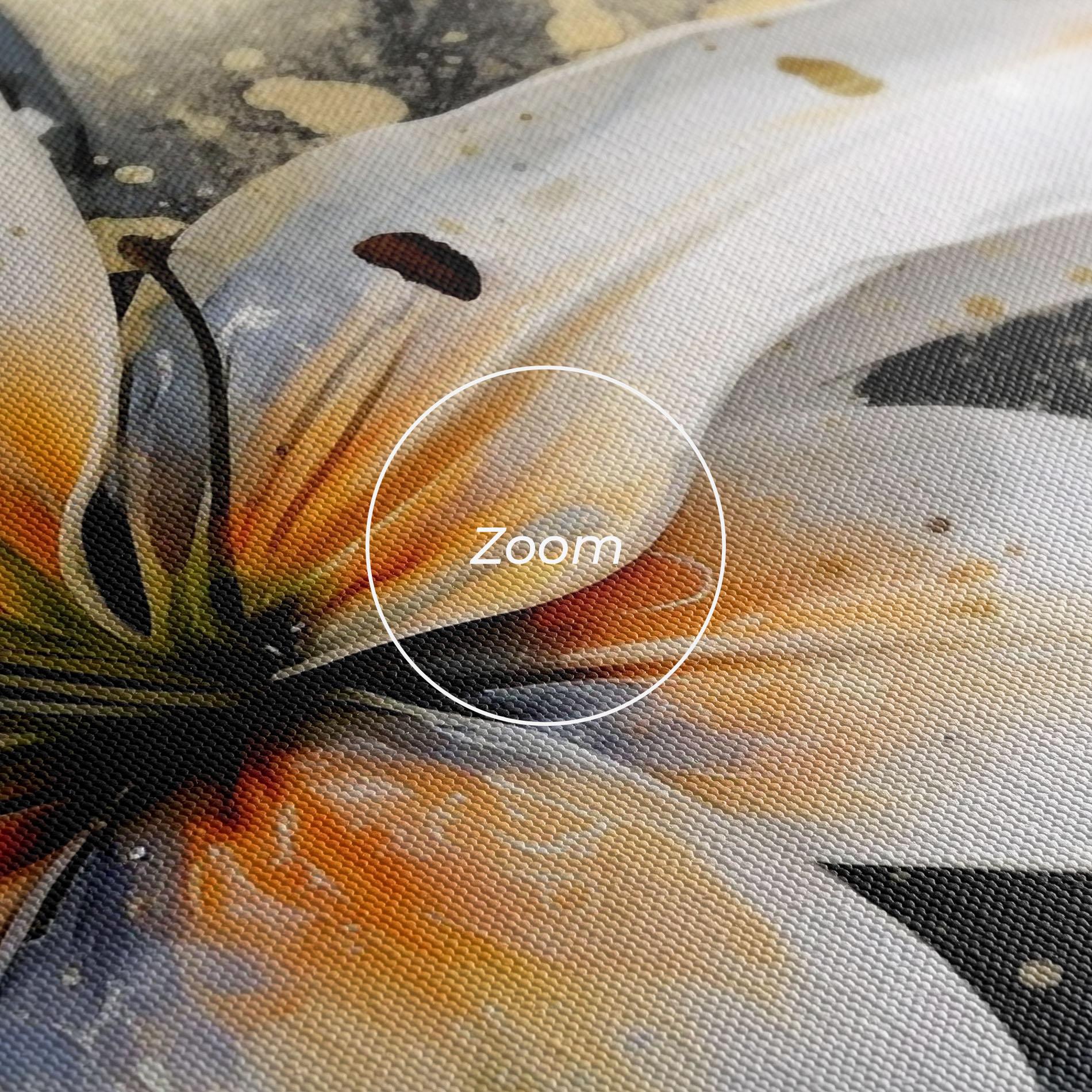 Obraz na Płótnie Lily With Orange Painting mockup 3