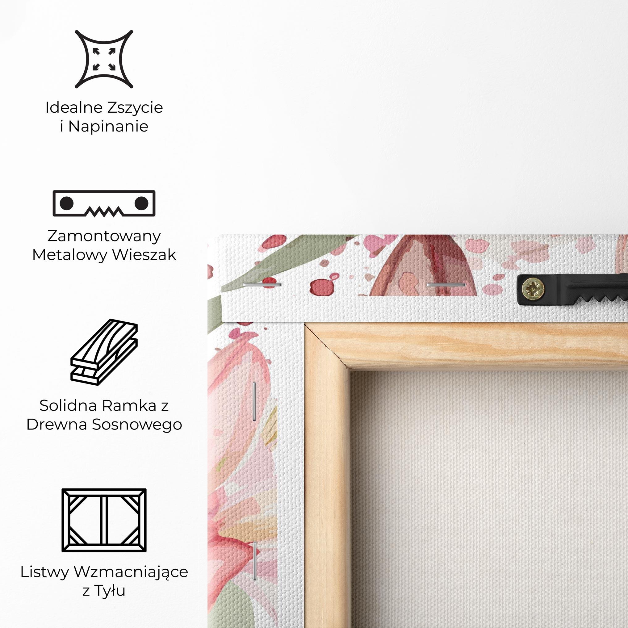 Obraz na Płótnie Beautiful Pink Lily mockup 5