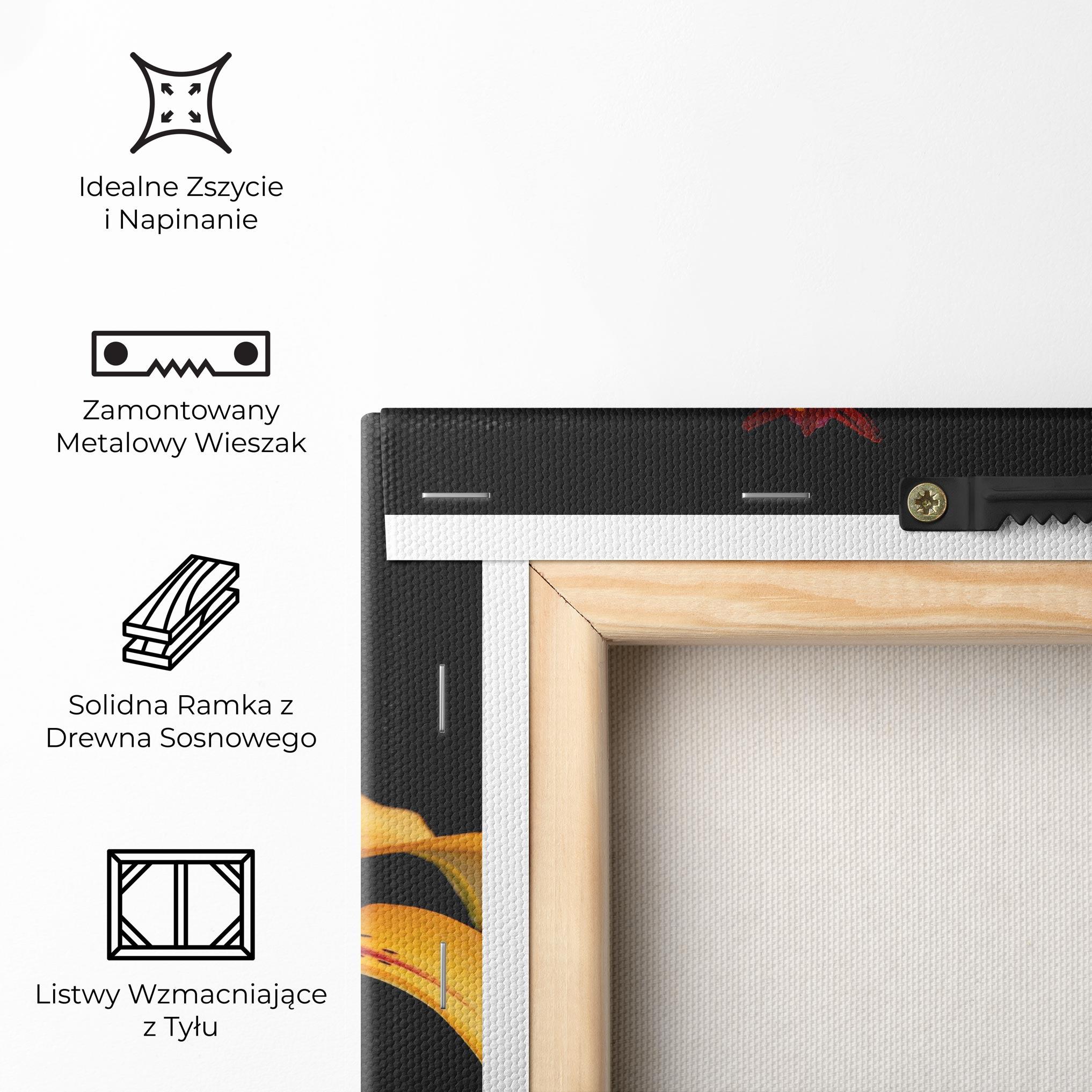 Obraz na Płótnie Beautiful Yellow Lily mockup 5