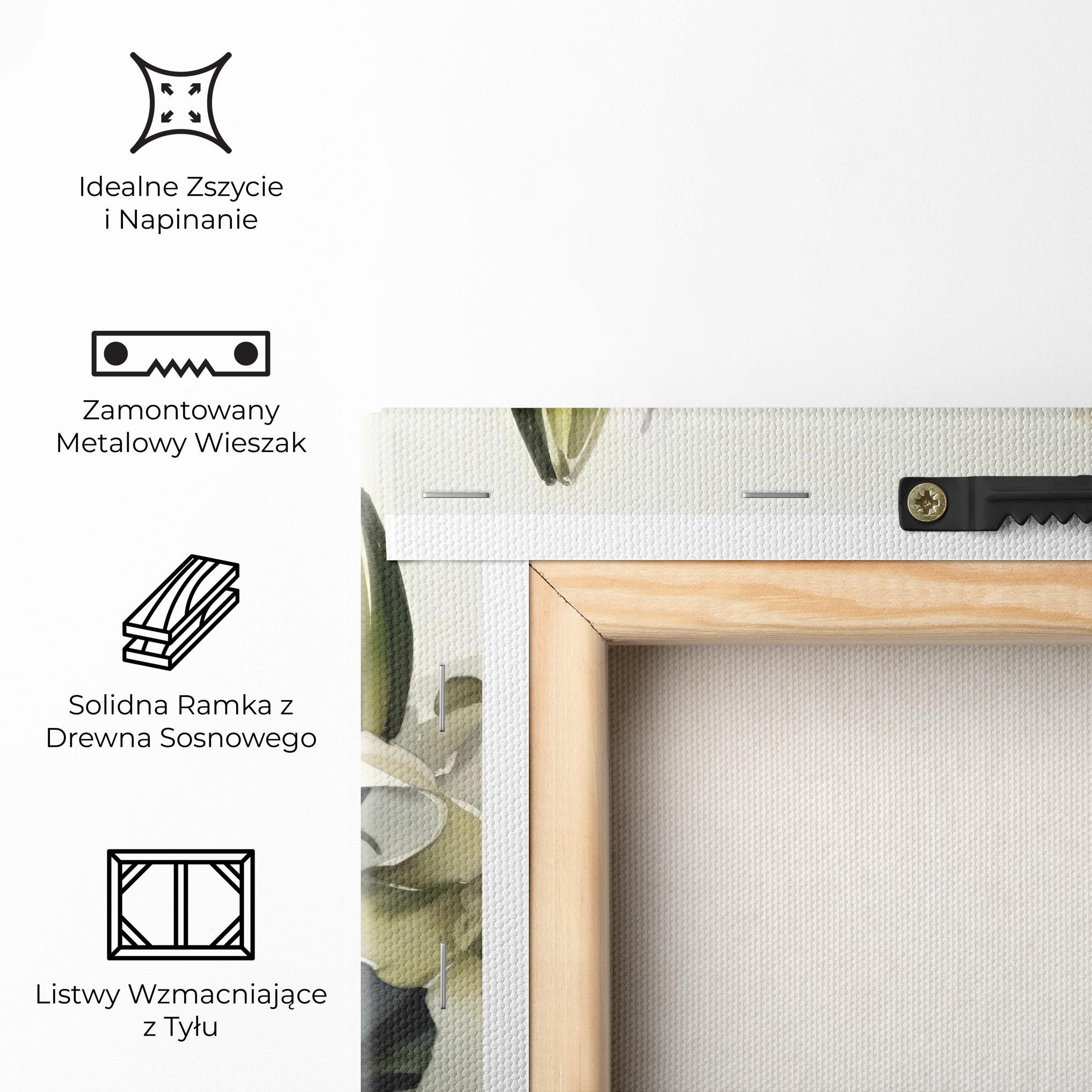 Obraz na Płótnie Cute White Lily Painting mockup 5