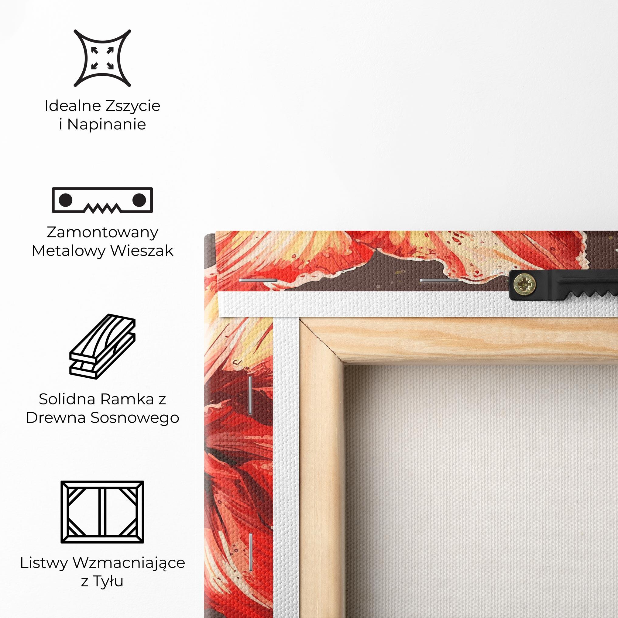 Obraz na Płótnie Orange Pretty Lily mockup 5