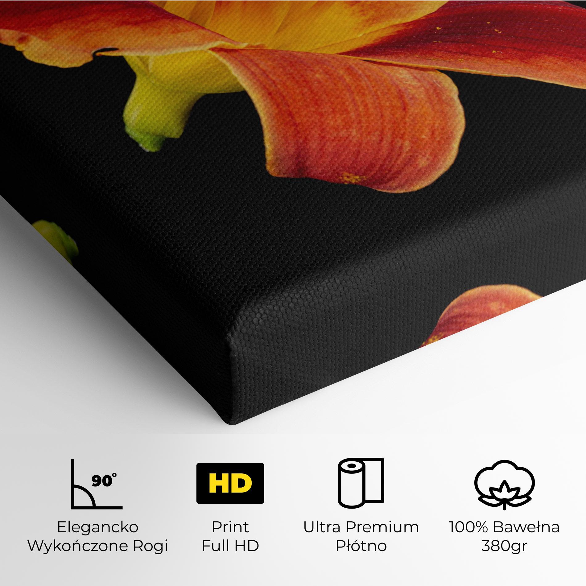 Obraz na Płótnie Exotic Orange Red mockup 4