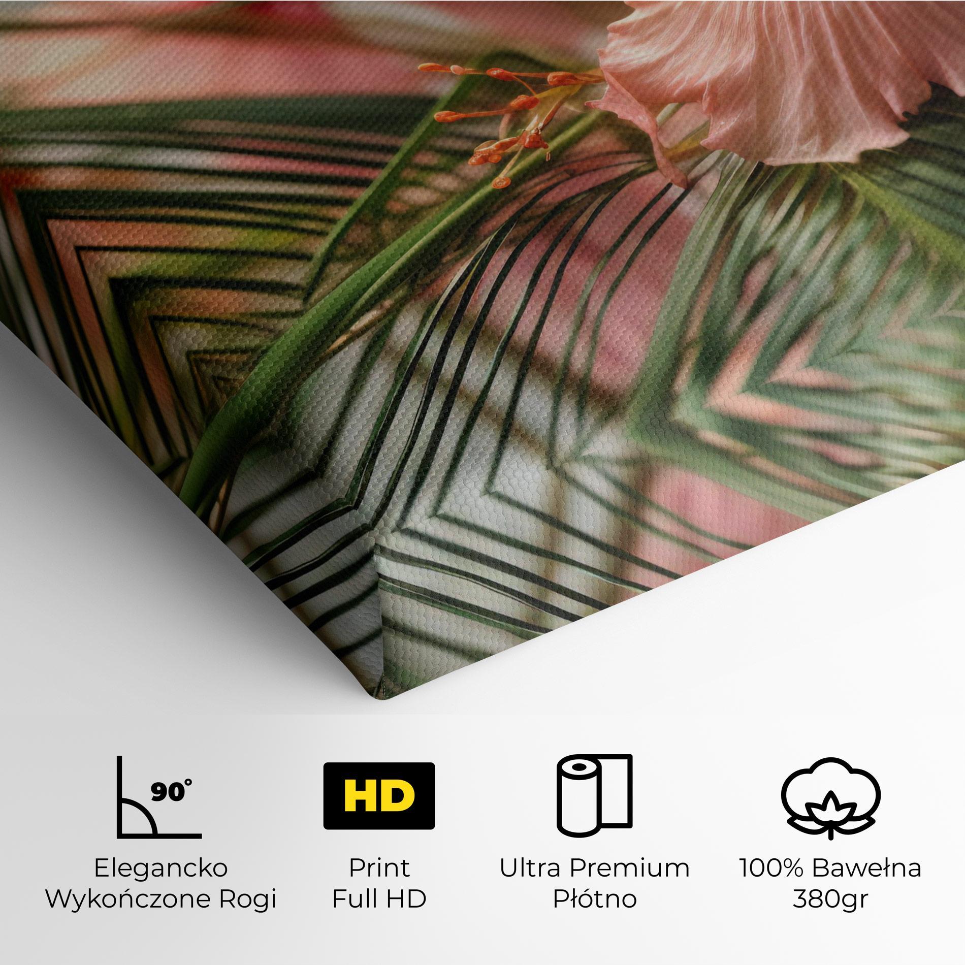 Obraz na Płótnie Sunset Exotic Flower mockup 4