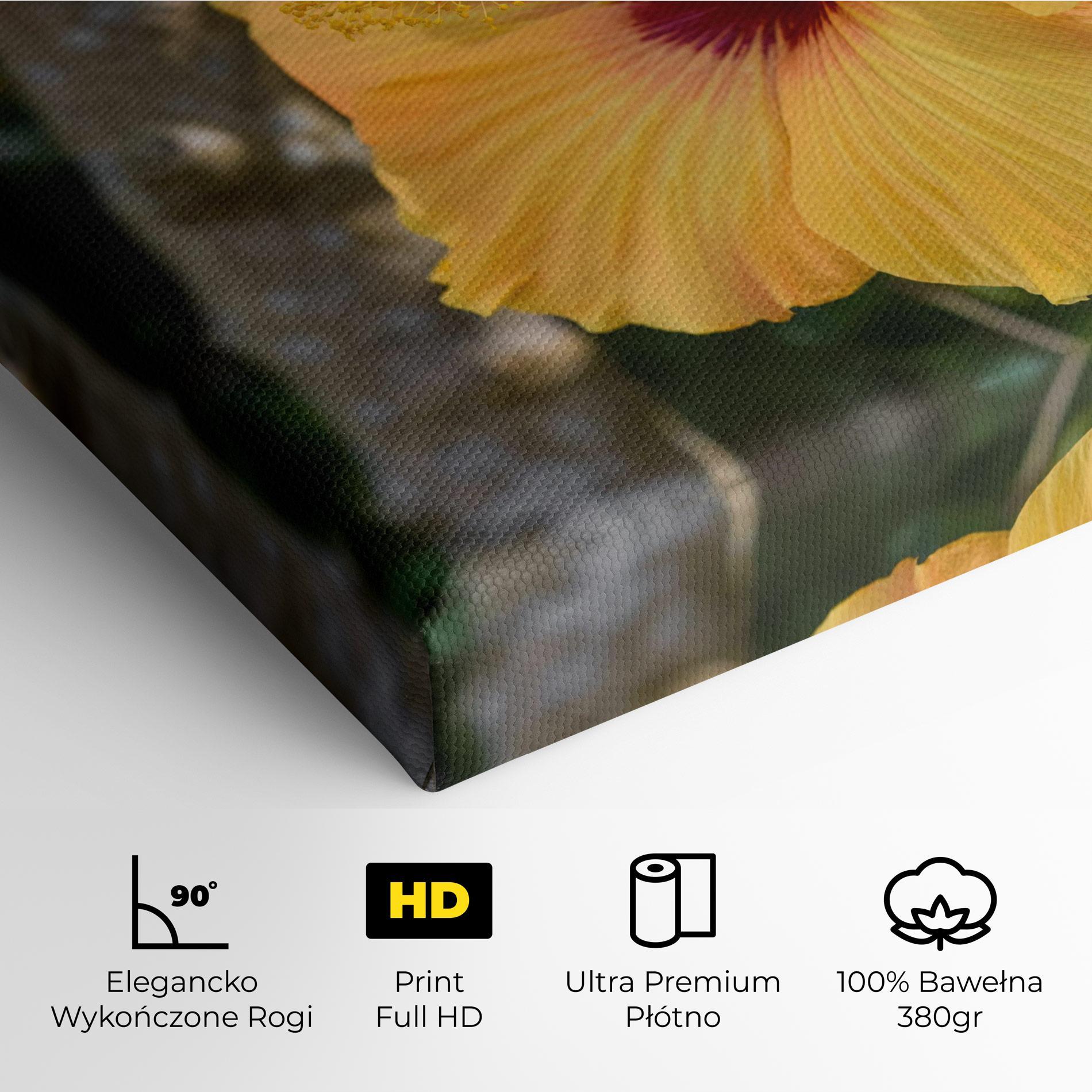Obraz na Płótnie Yellow Hibiscus mockup 4