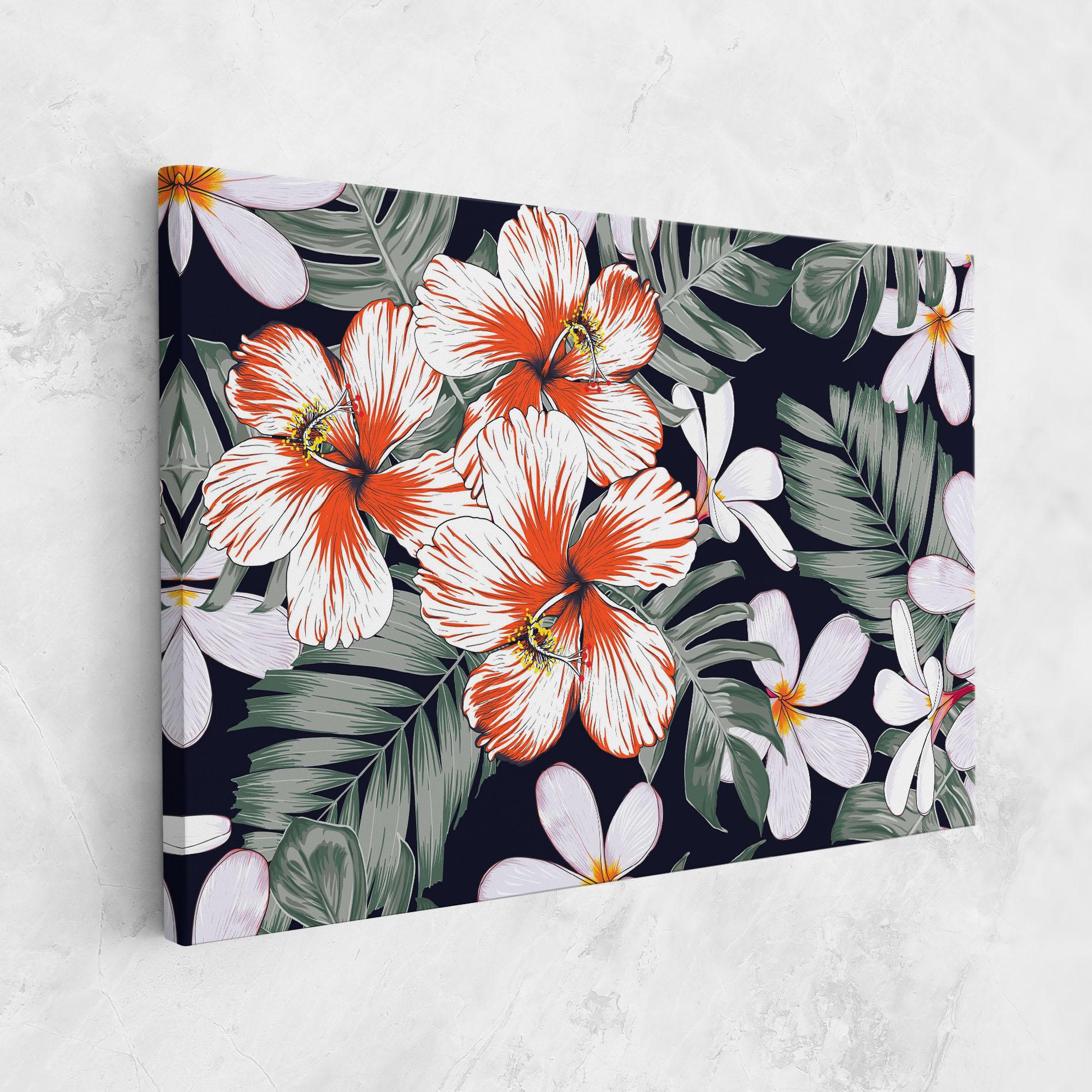 Obraz na Płótnie Orange White Exotic mockup 1