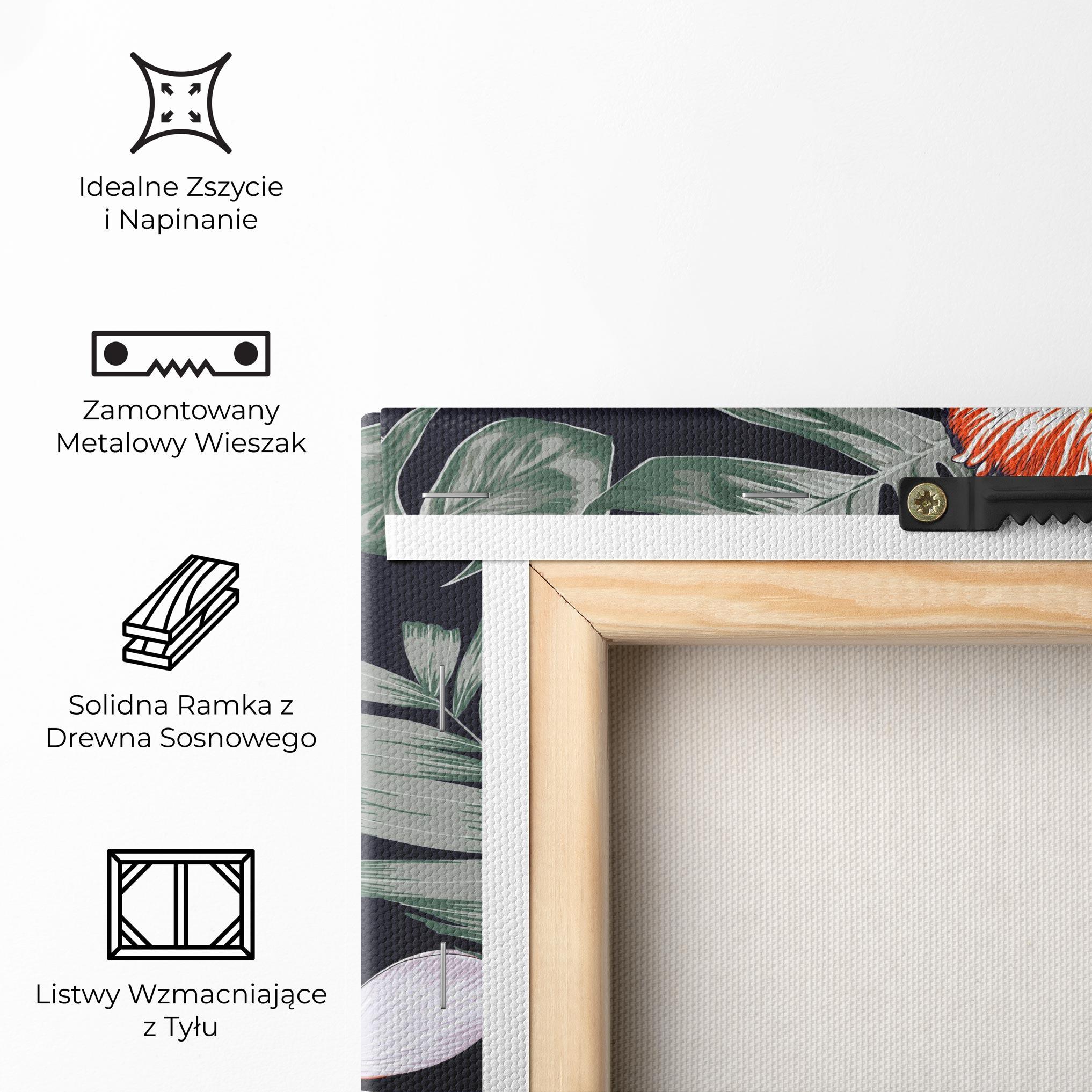 Obraz na Płótnie Orange White Exotic mockup 5