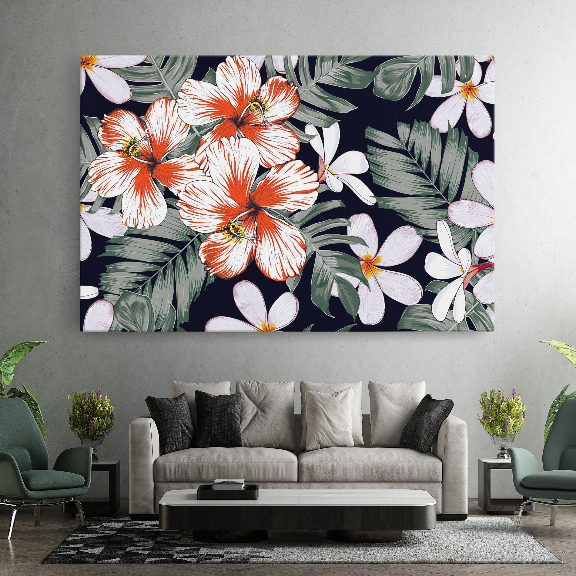 Obraz na Płótnie Orange White Exotic mockup 7