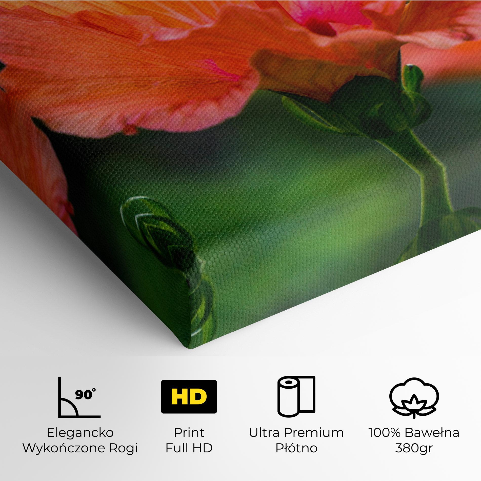 Obraz na Płótnie Orange Wild Flower mockup 4