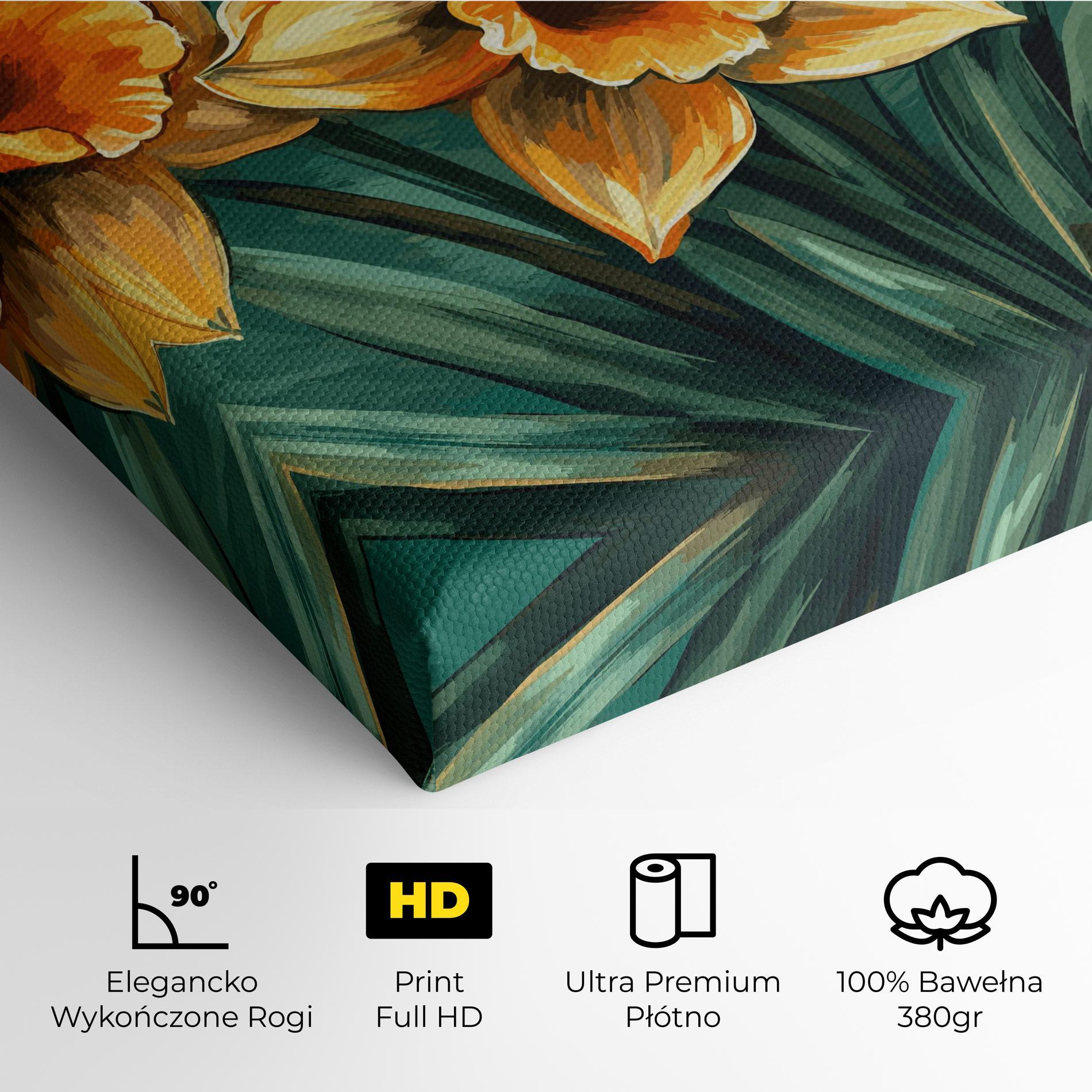 Obraz na Płótnie Yellow Wild Flower mockup 4