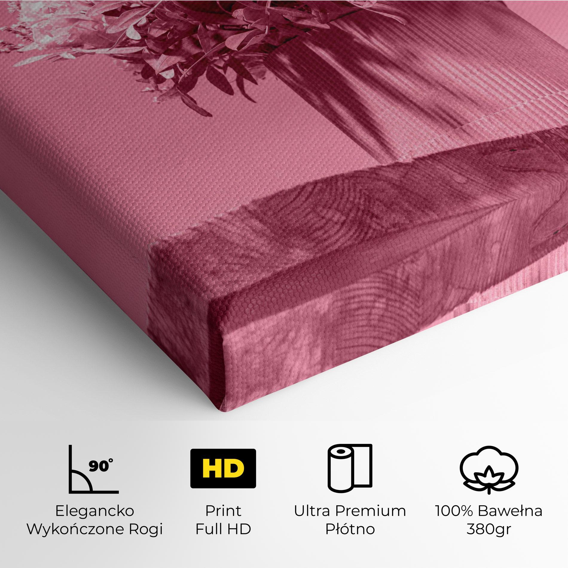 Obraz na Płótnie Pink Light Vase mockup 4