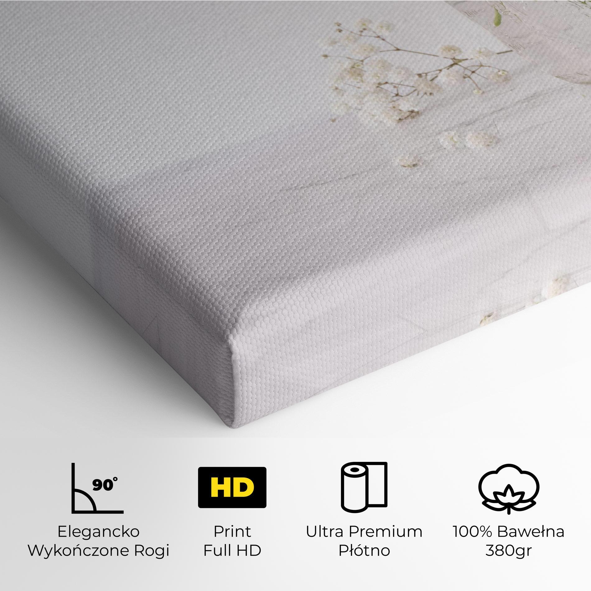 Obraz na Płótnie White Tiny Flower Vase mockup 4