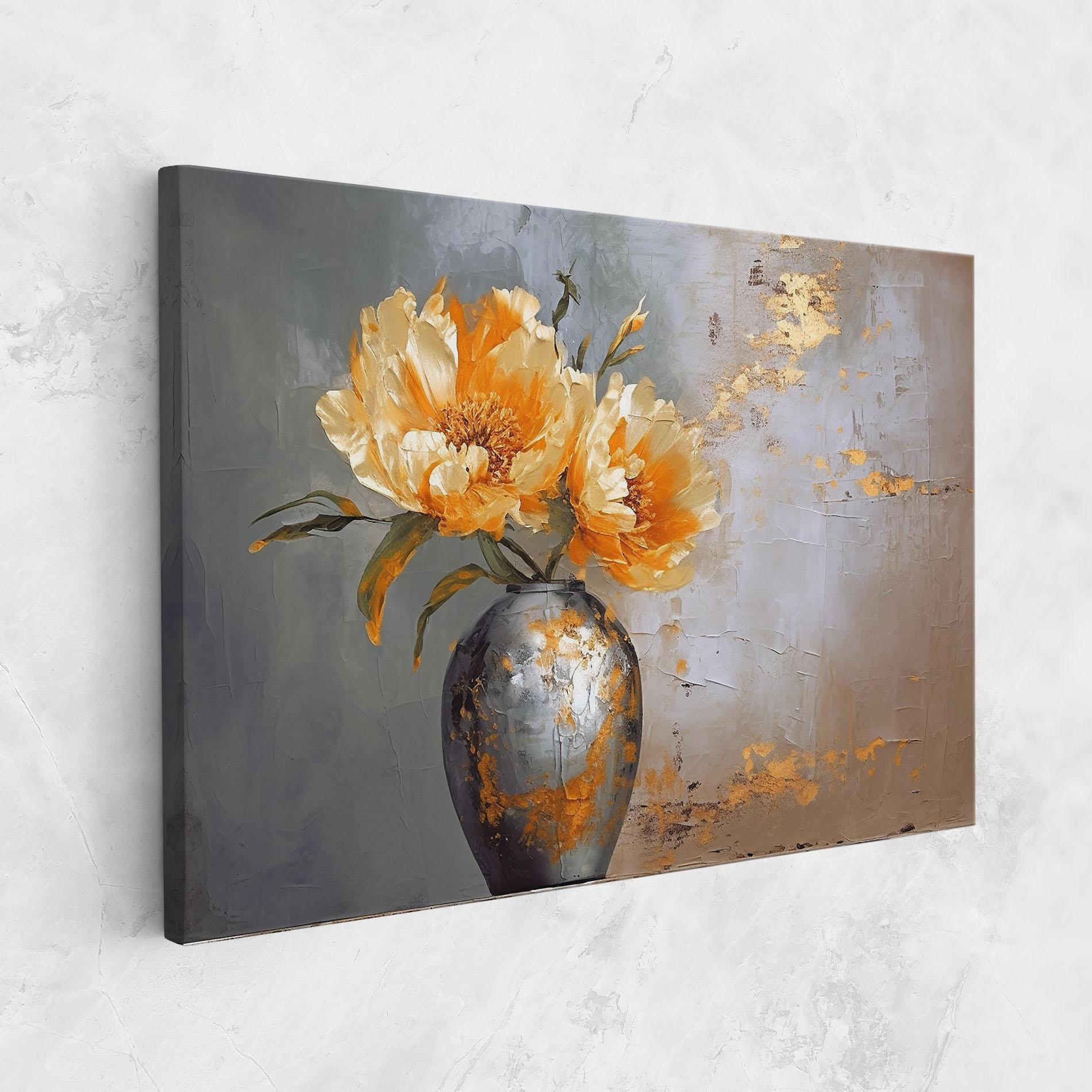 Obraz na Płótnie Grey Painting Vase mockup 1
