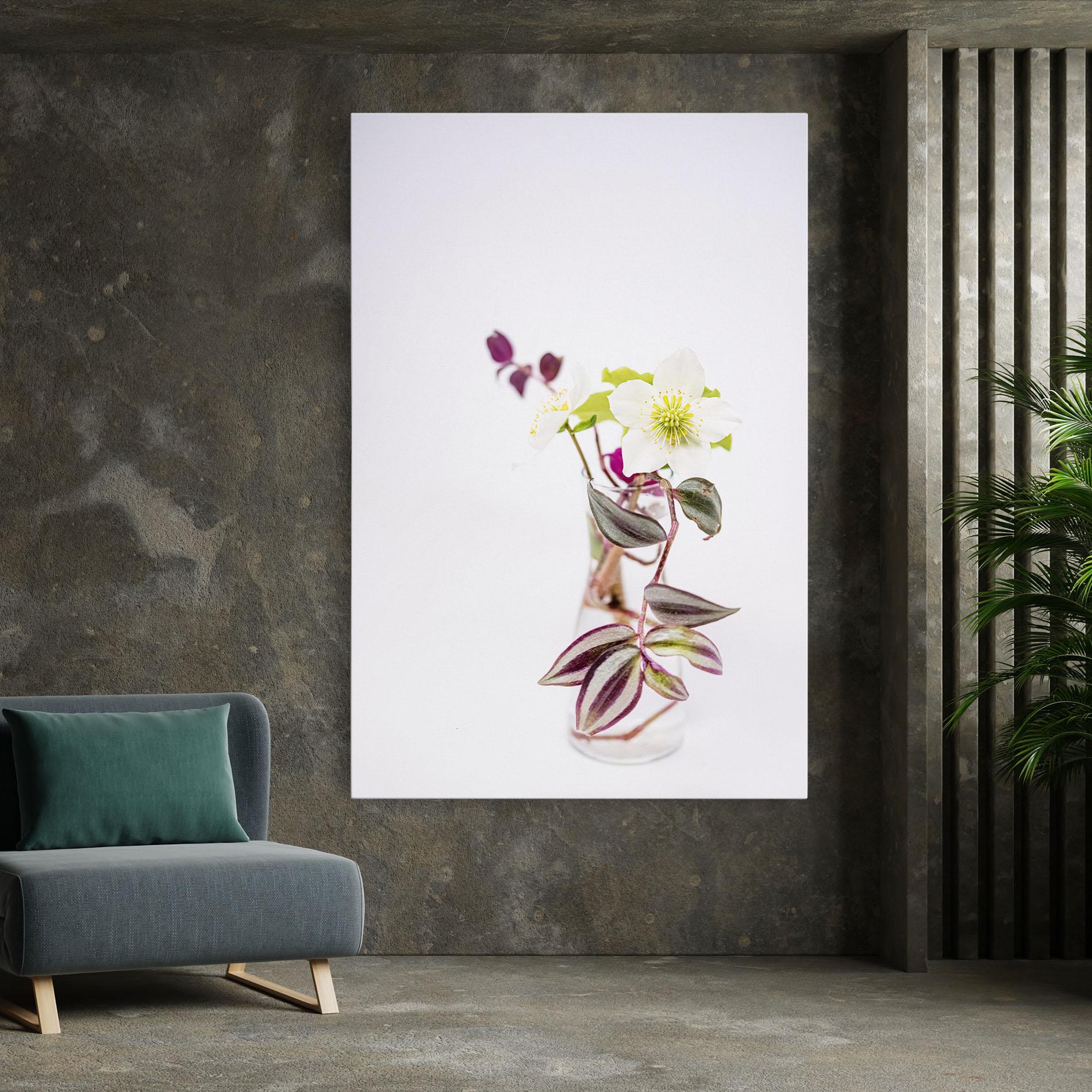 Obraz na Płótnie Pretty Leaf Vase mockup 7
