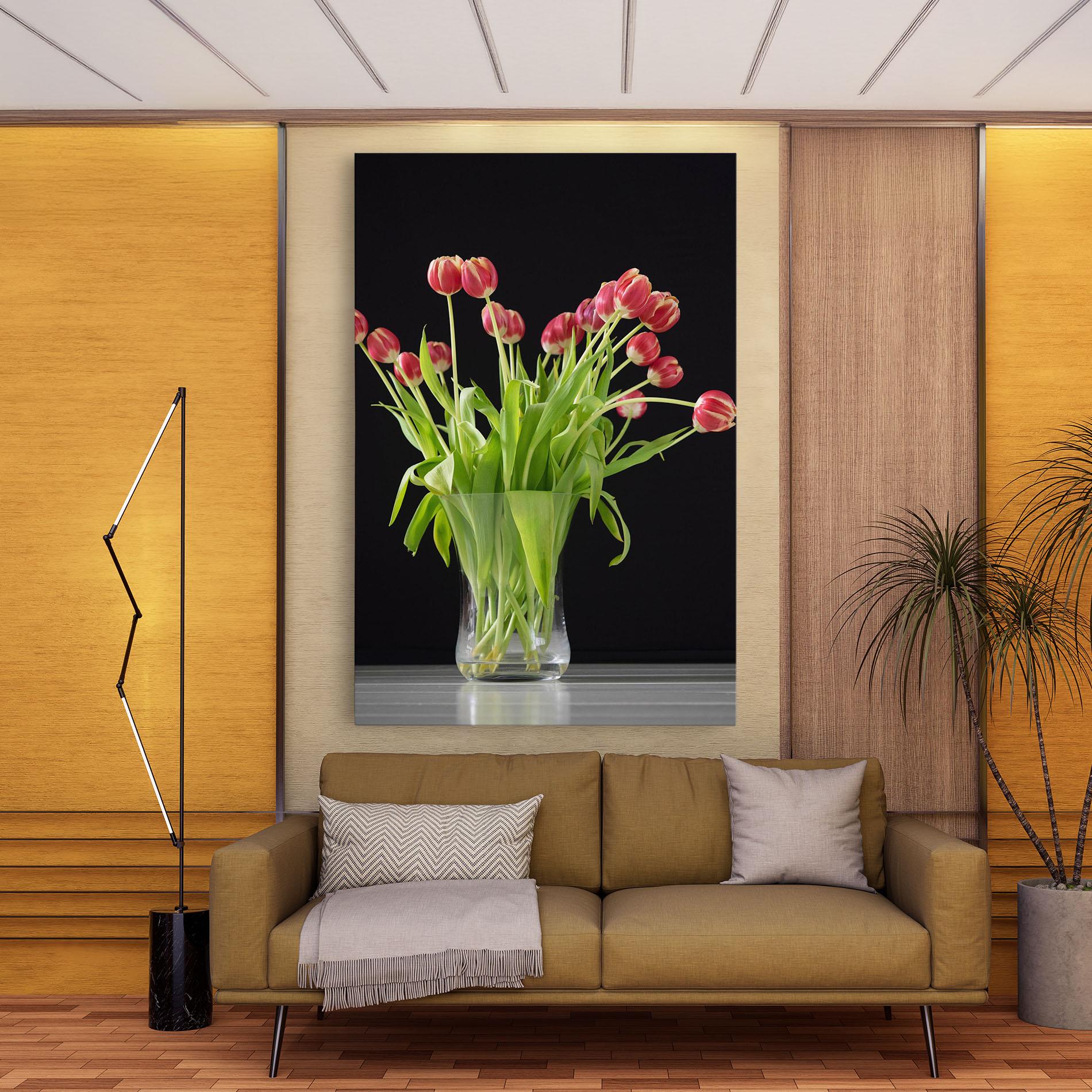 Obraz na Płótnie Tiny Tulips Vase mockup 9