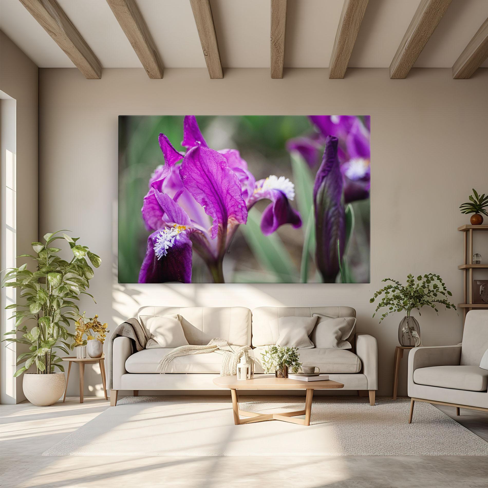 Obraz na Płótnie Dark Pink Iris mockup 6