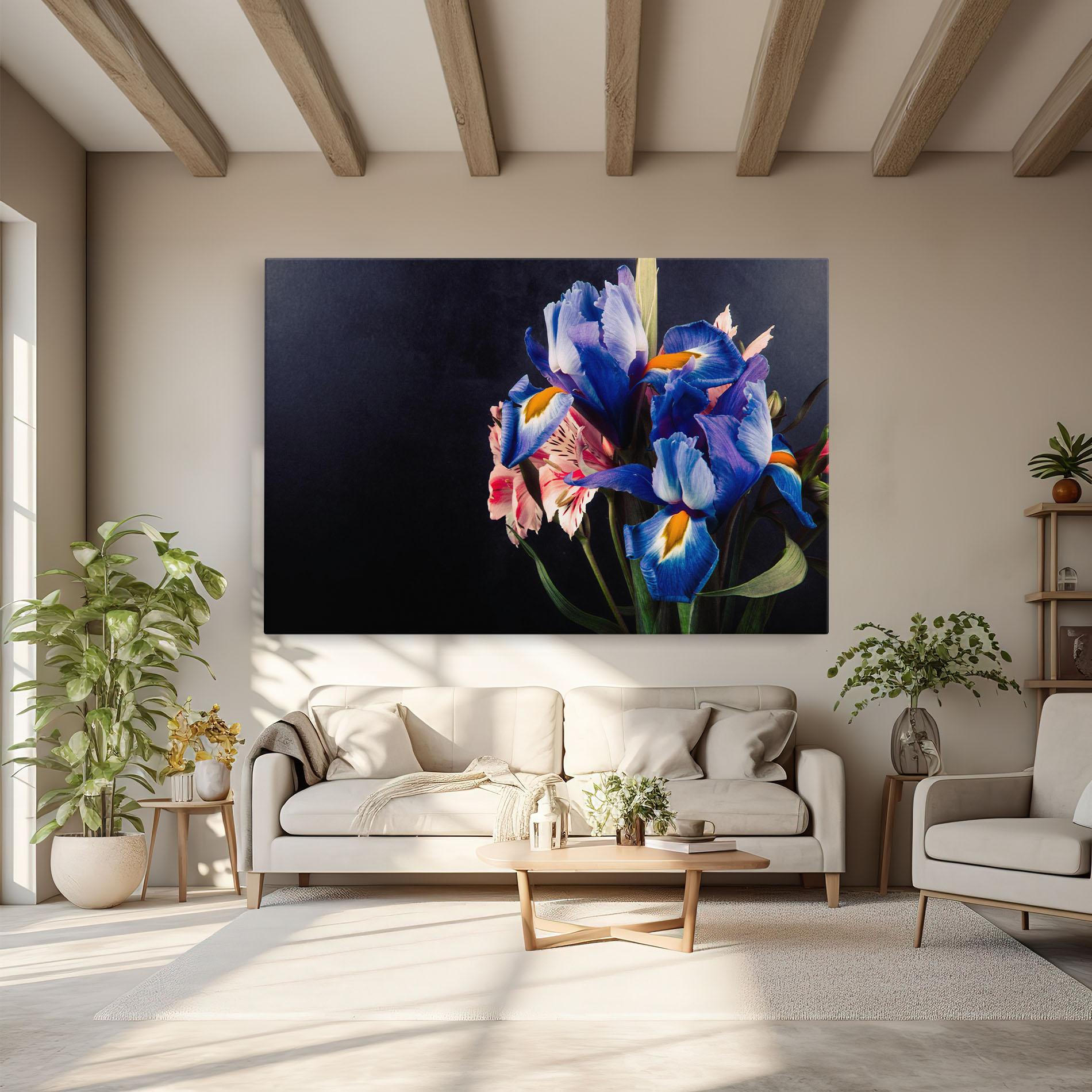 Obraz na Płótnie Iris Bouquet mockup 6