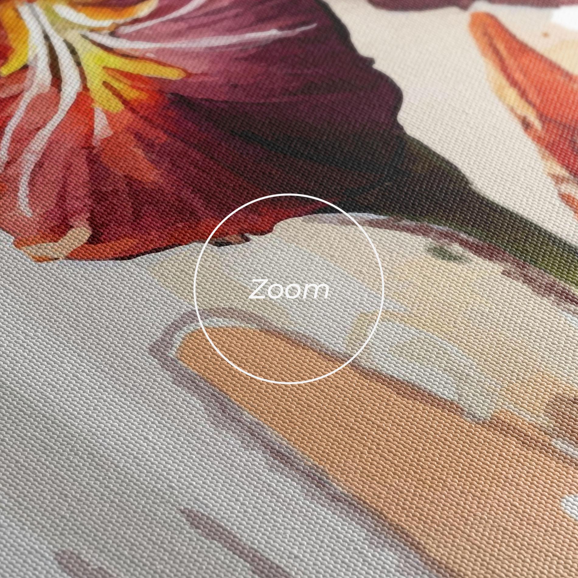 Obraz na Płótnie Orange Iris mockup 3