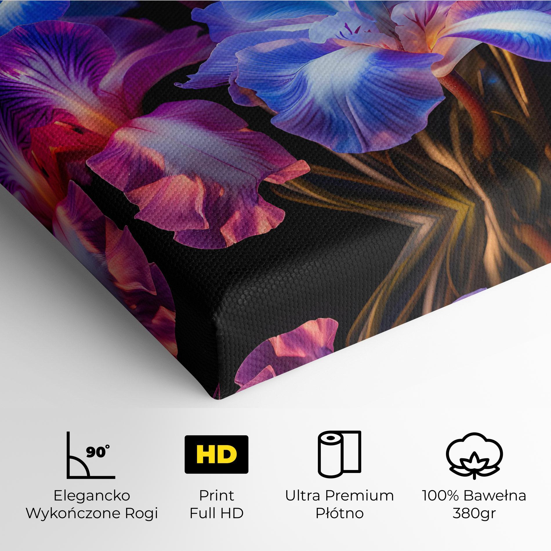 Obraz na Płótnie Blue Light Iris mockup 4