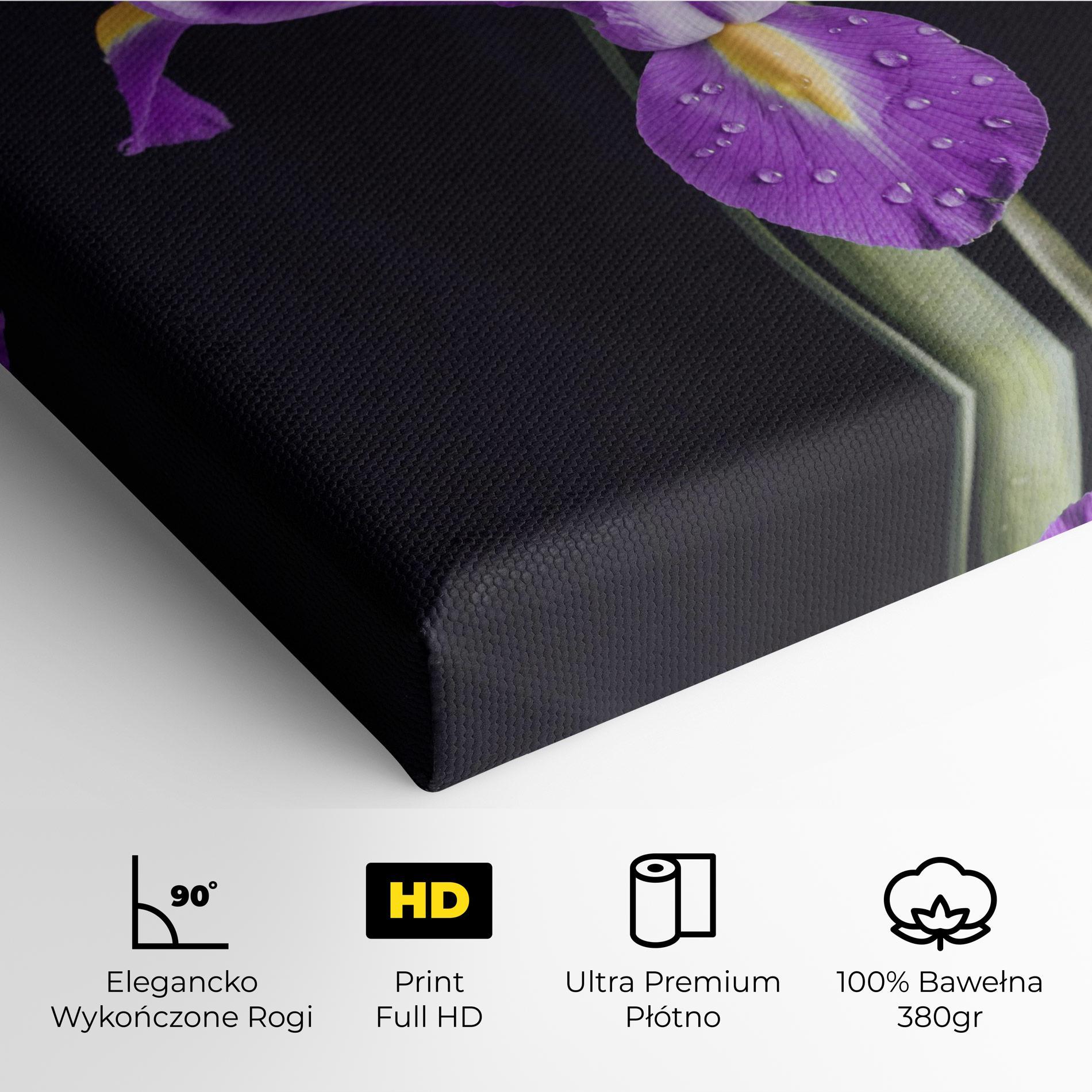 Obraz na Płótnie Fresh Purple Iris mockup 4