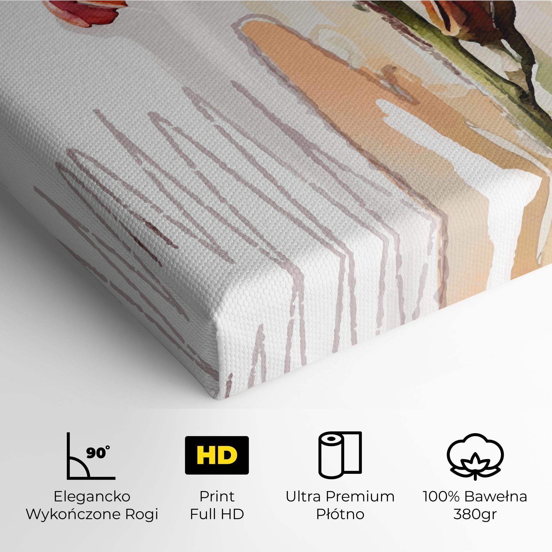 Obraz na Płótnie Orange Iris mockup 4