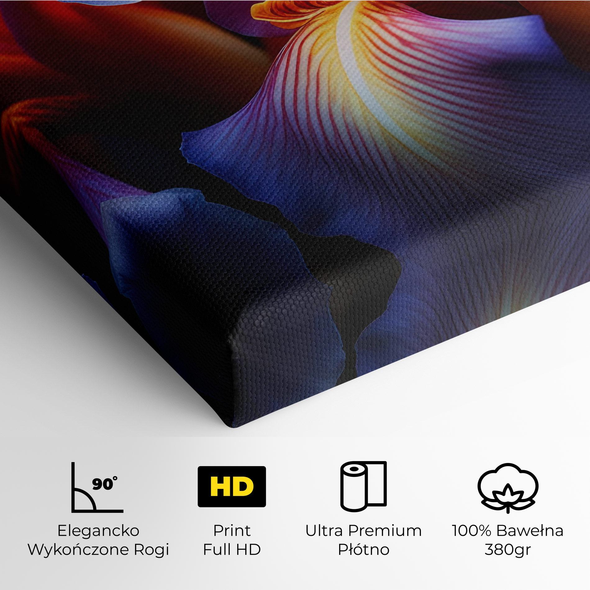 Obraz na Płótnie Orange Purple Iris mockup 4