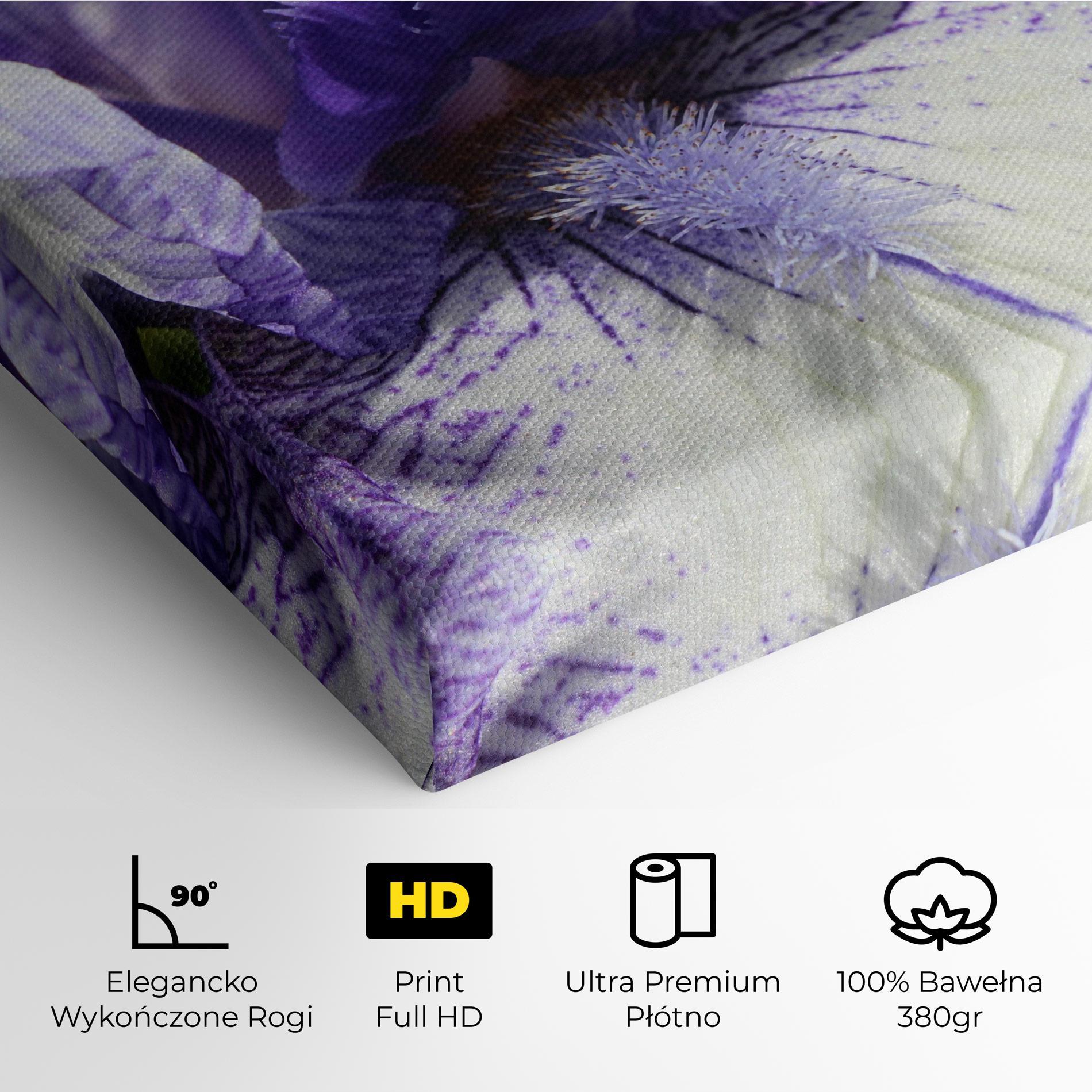 Obraz na Płótnie White Purple Iris mockup 4