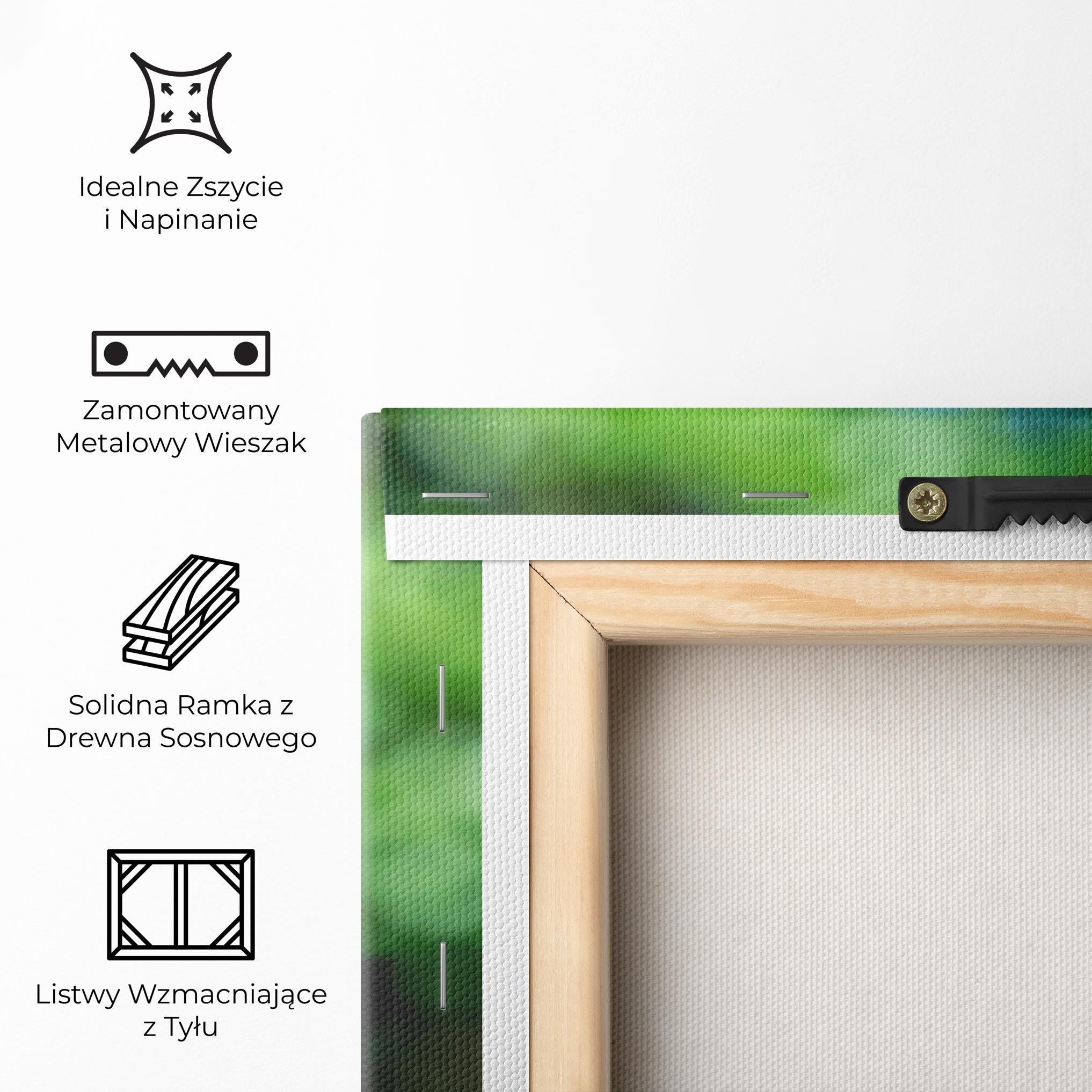 Obraz na Płótnie Blue Iris In The Garden mockup 5