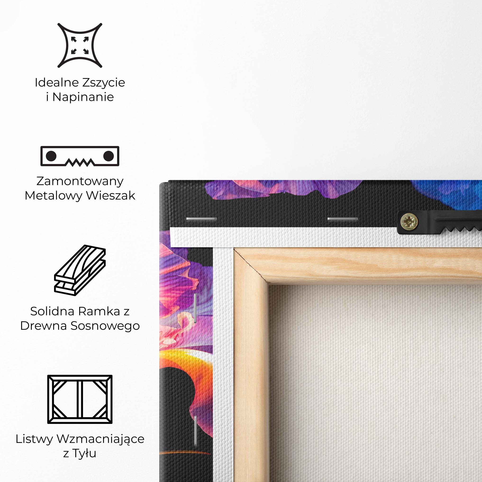 Obraz na Płótnie Blue Light Iris mockup 5