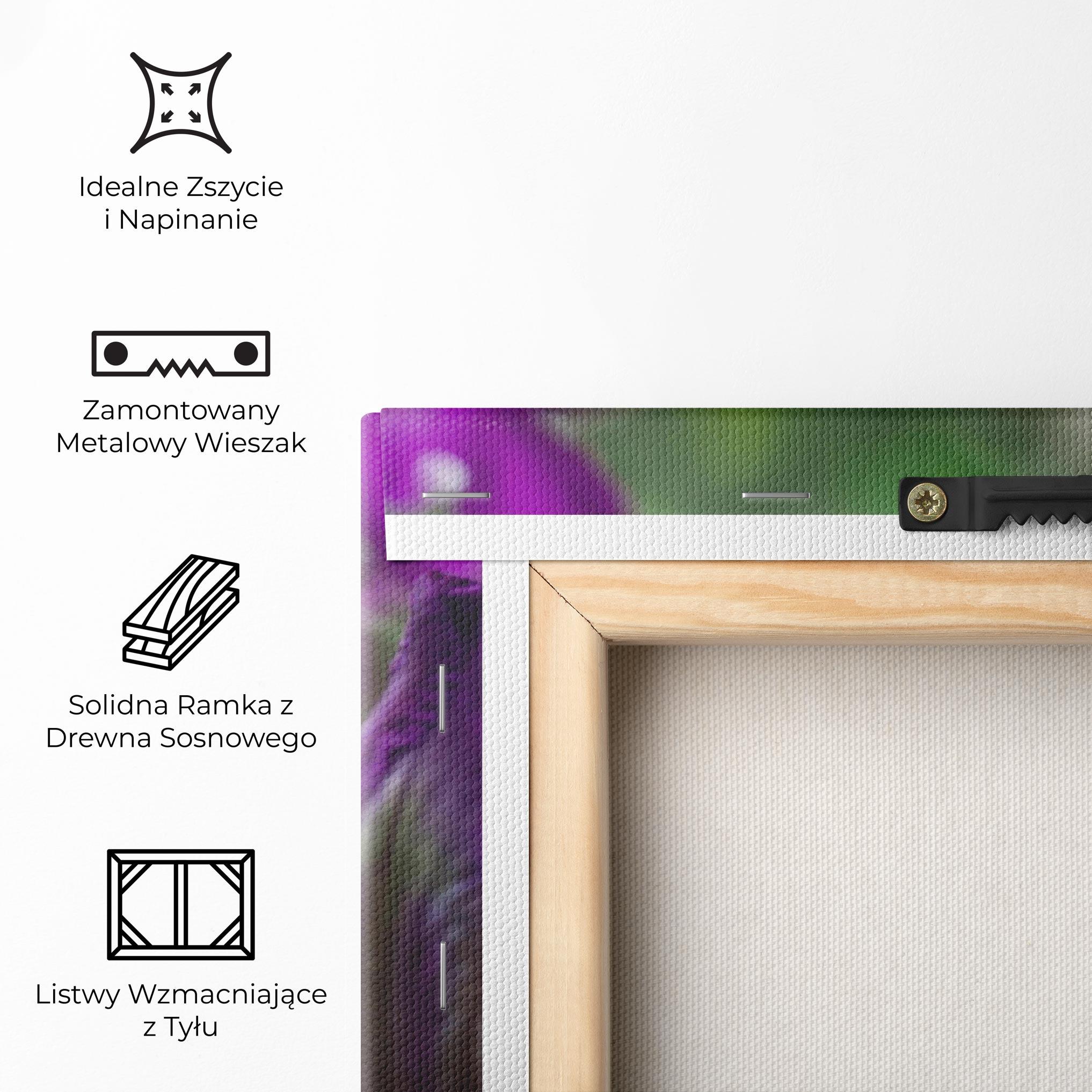 Obraz na Płótnie Dark Pink Iris mockup 5