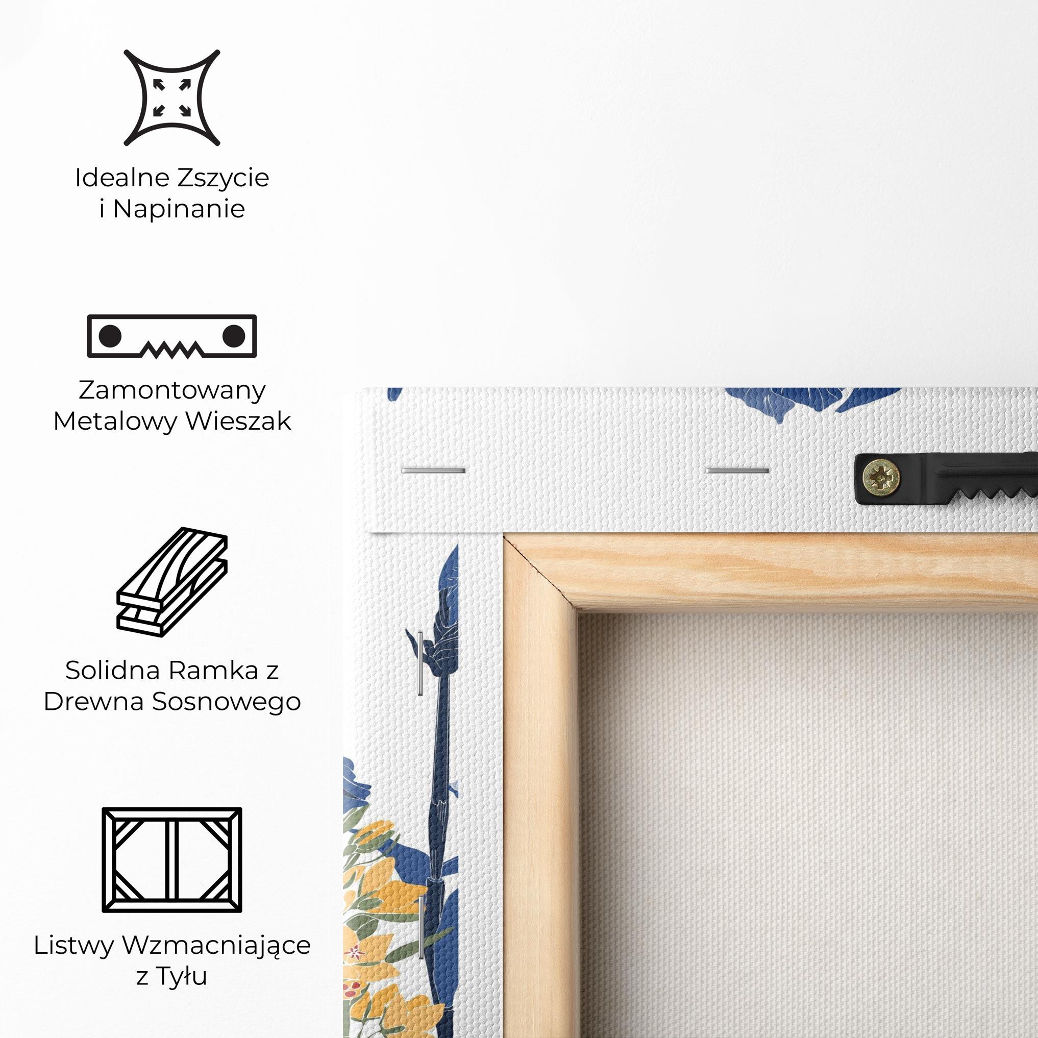 Obraz na Płótnie Iris Blue Art mockup 5