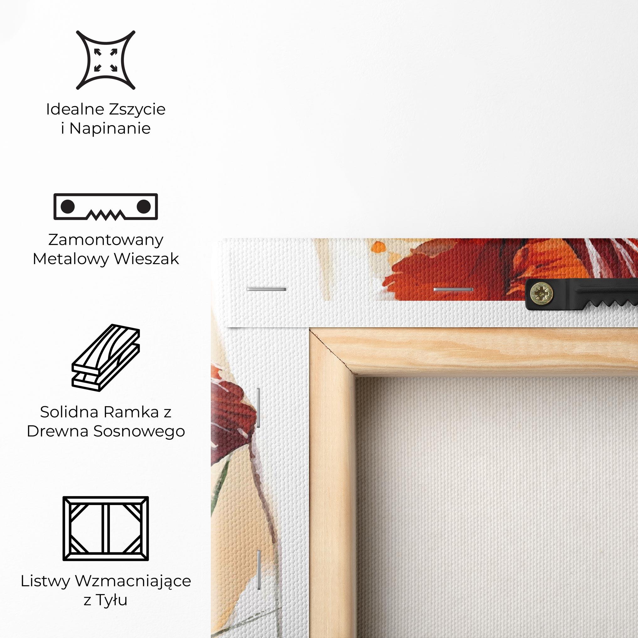 Obraz na Płótnie Orange Iris mockup 5