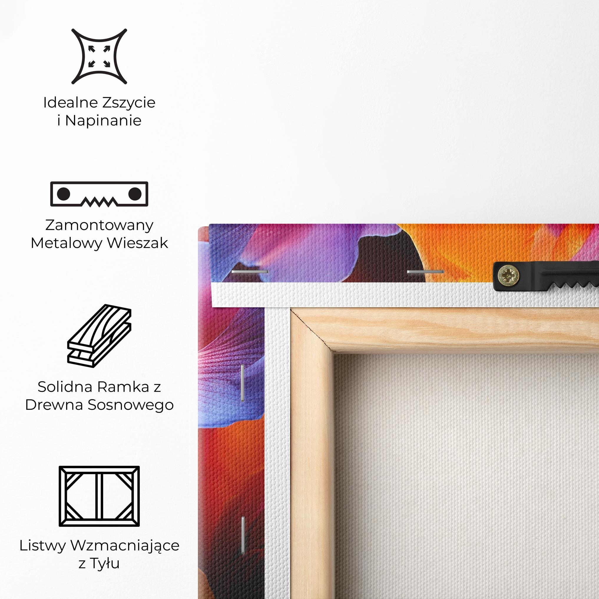 Obraz na Płótnie Orange Purple Iris mockup 5