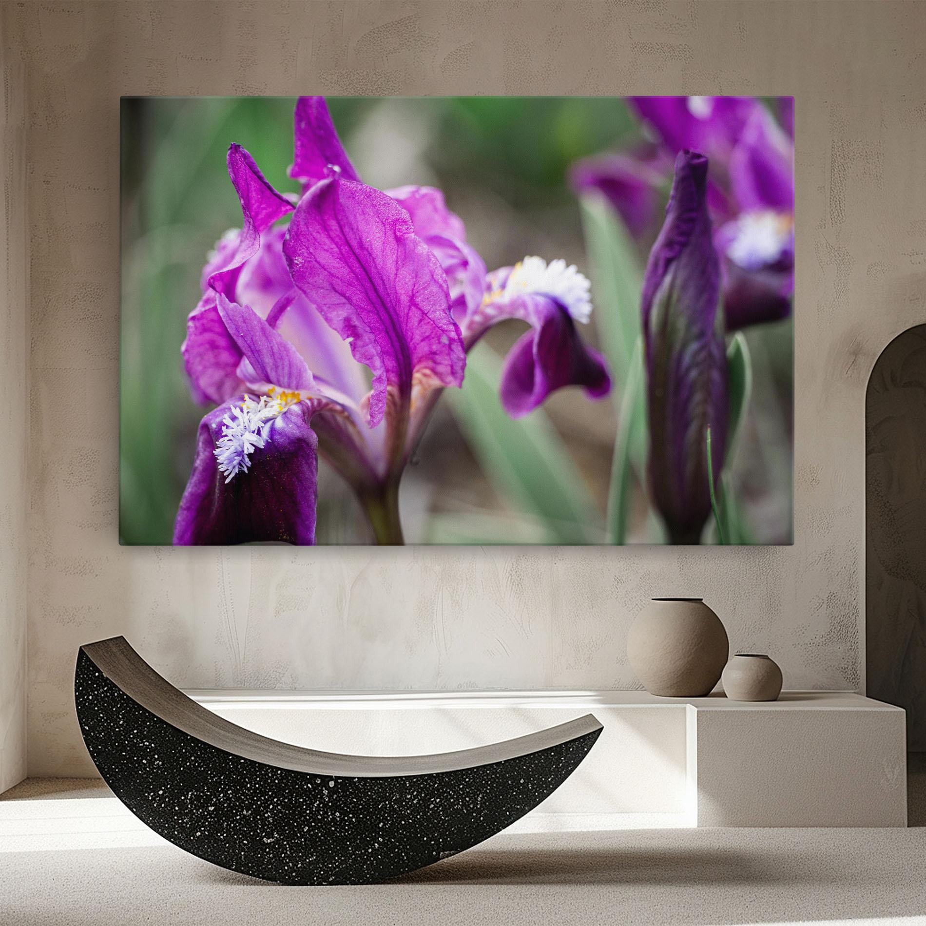 Obraz na Płótnie Dark Pink Iris mockup 8