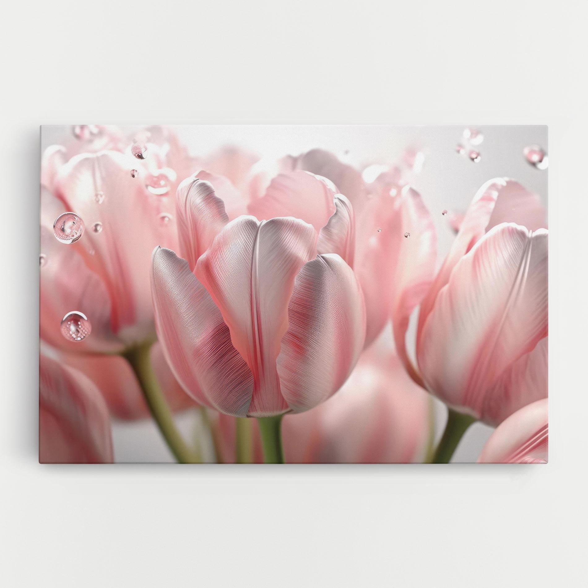 Obraz na Płótnie Pink Pretty Tulips mockup 0