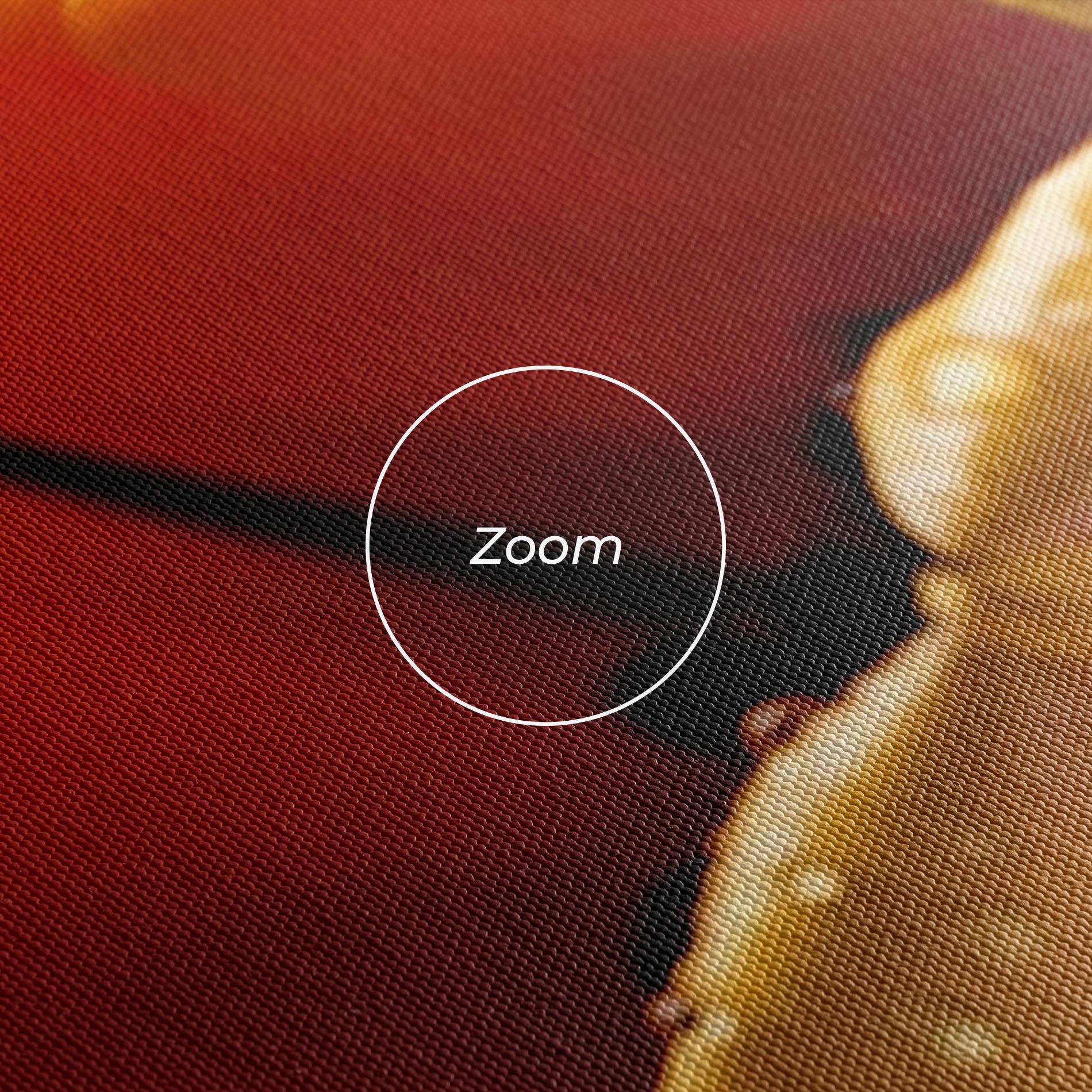 Obraz na Płótnie Orange Tulip Water Drops mockup 3