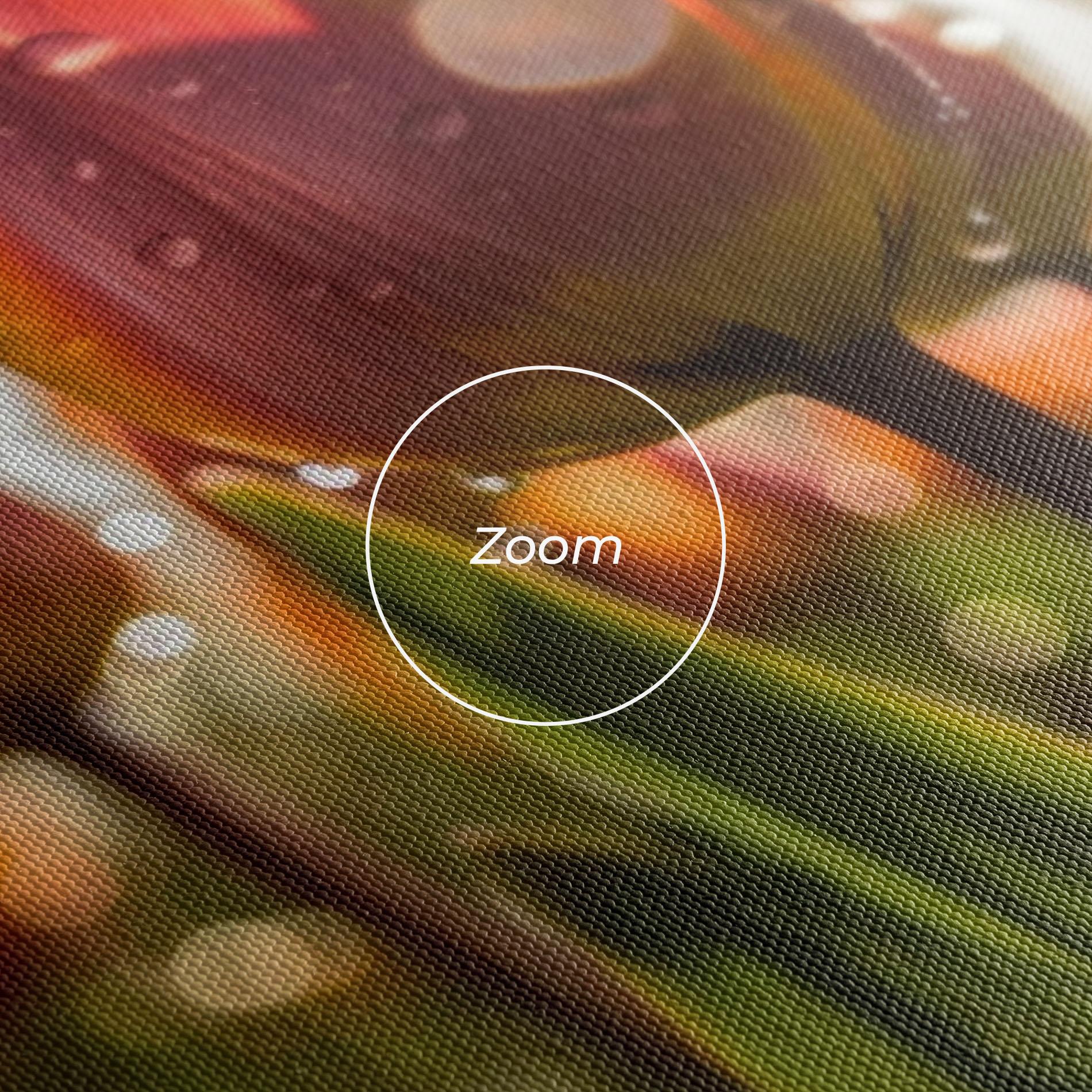 Obraz na Płótnie Orange Tulips After Rain mockup 3