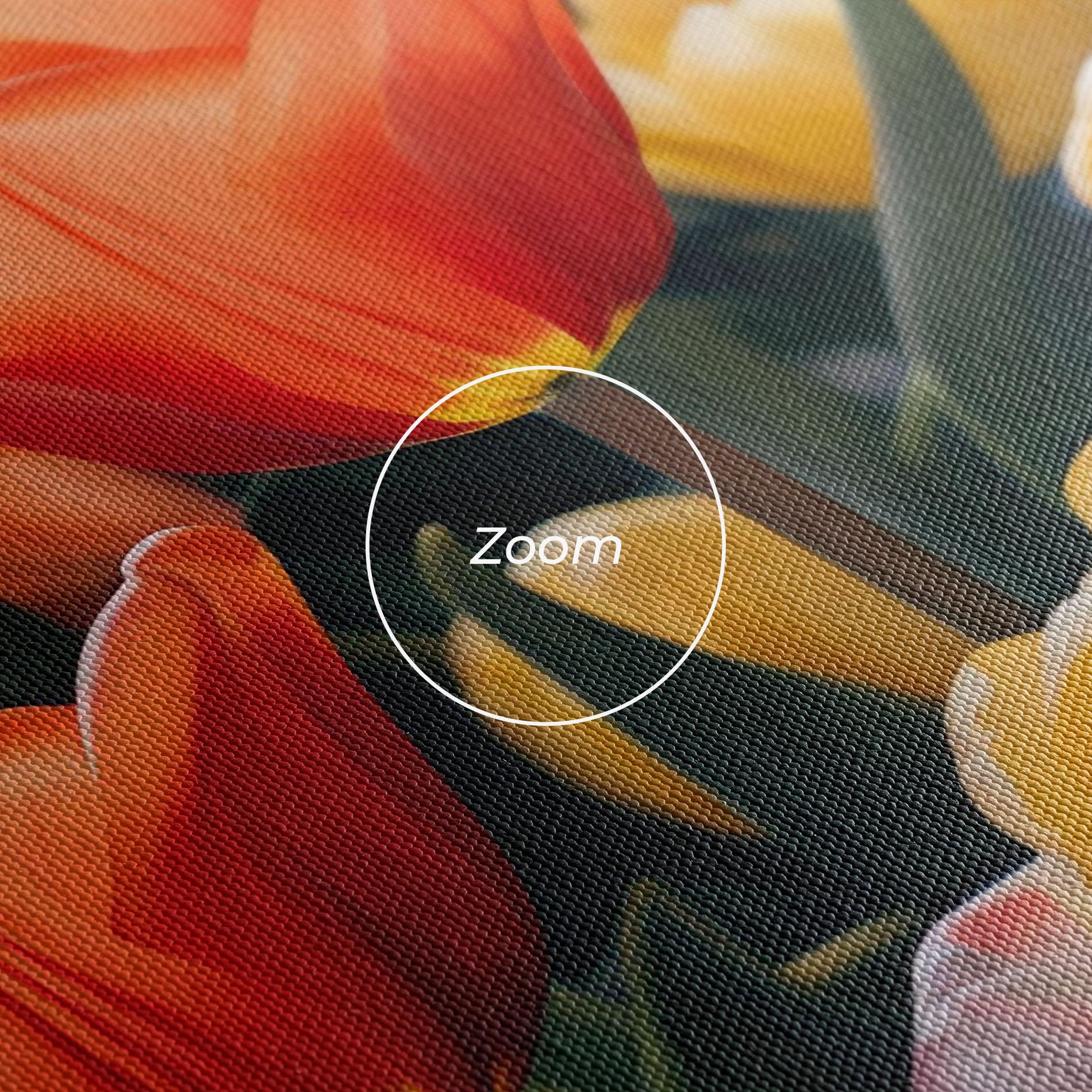 Obraz na Płótnie Orange Yellow Tulips mockup 3