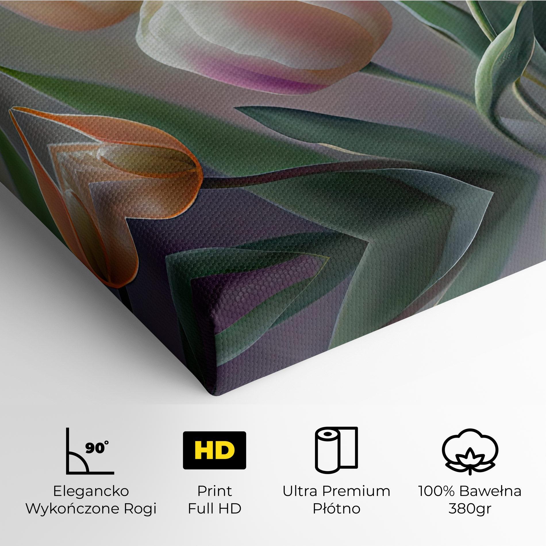 Obraz na Płótnie Pretty Tulips mockup 4