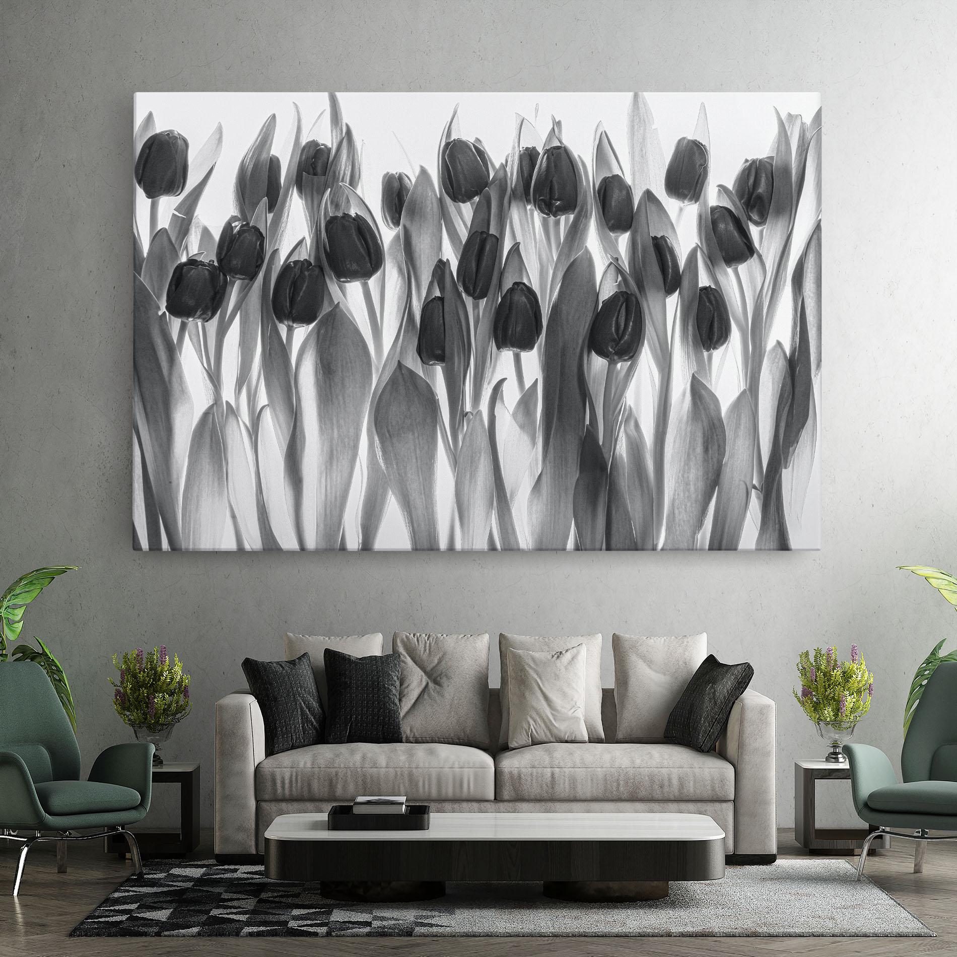 Obraz na Płótnie Grey Tulips mockup 7