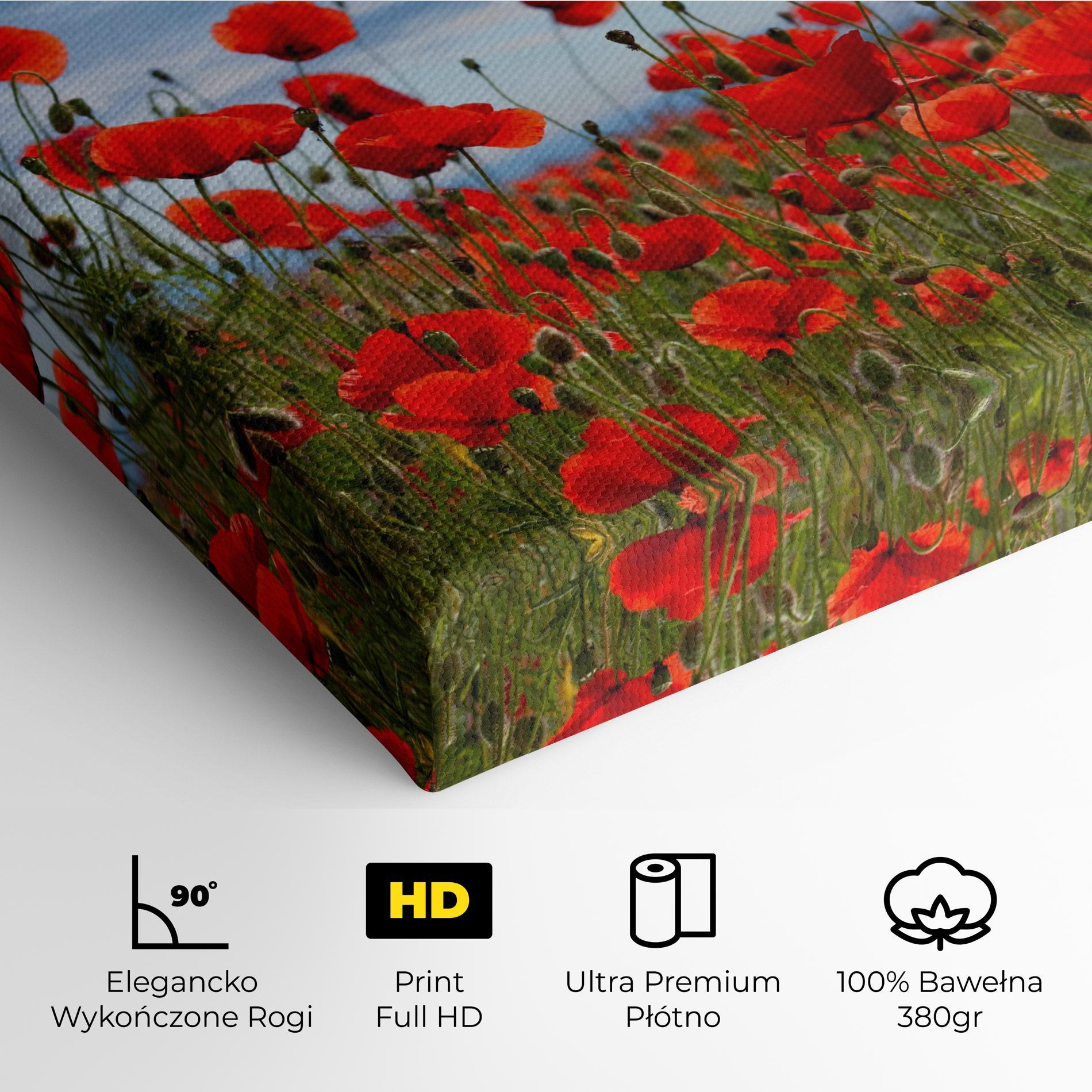 Obraz na Płótnie Poppy Field mockup 4