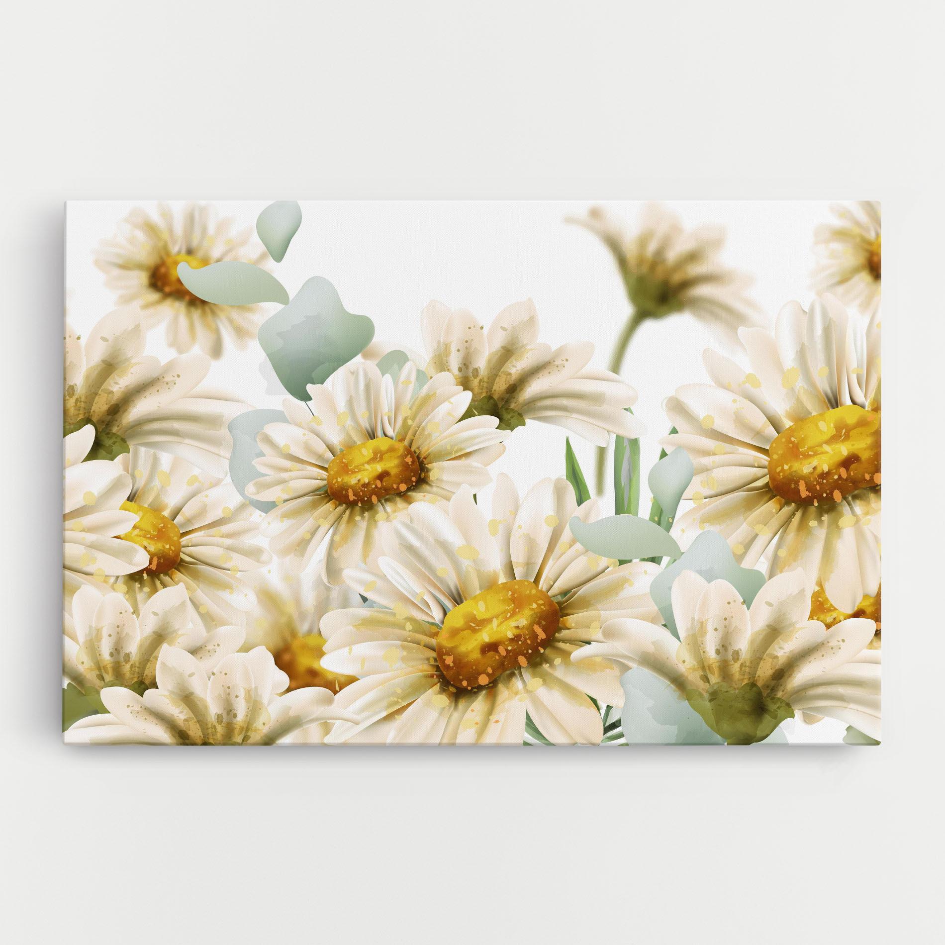 Obraz na Płótnie Beautiful Daisy Art mockup 0