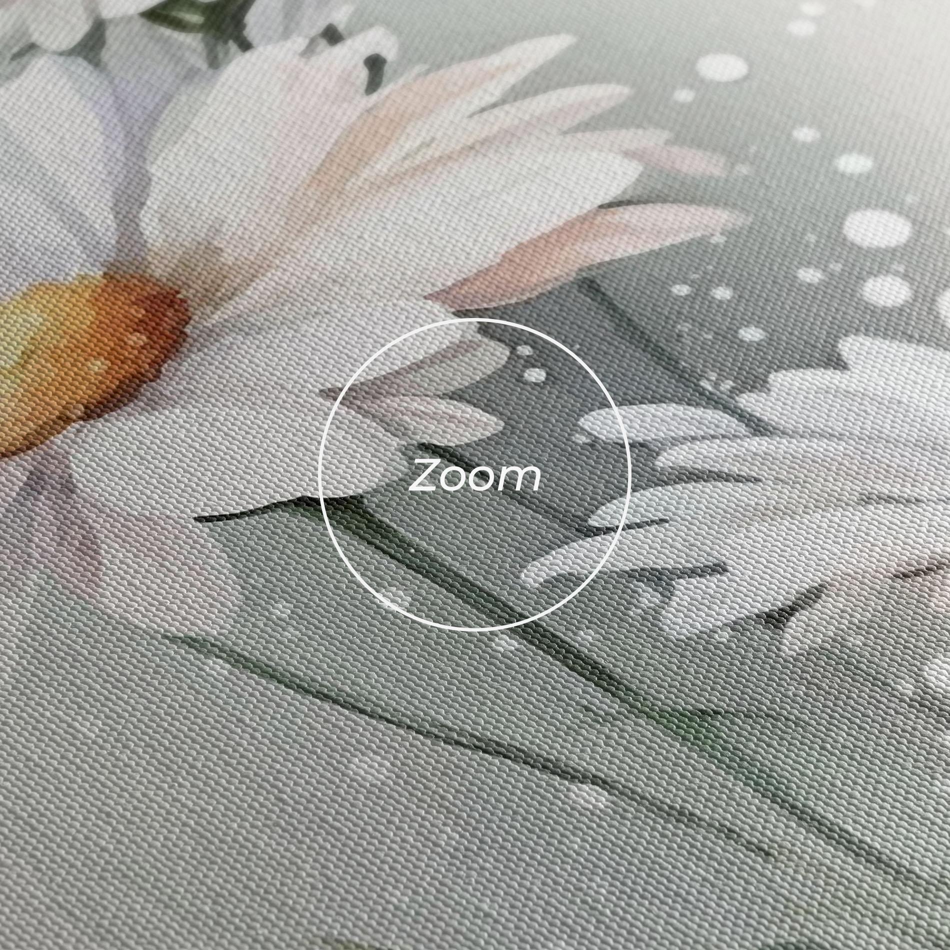 Obraz na Płótnie Dreamy White Daisy mockup 3