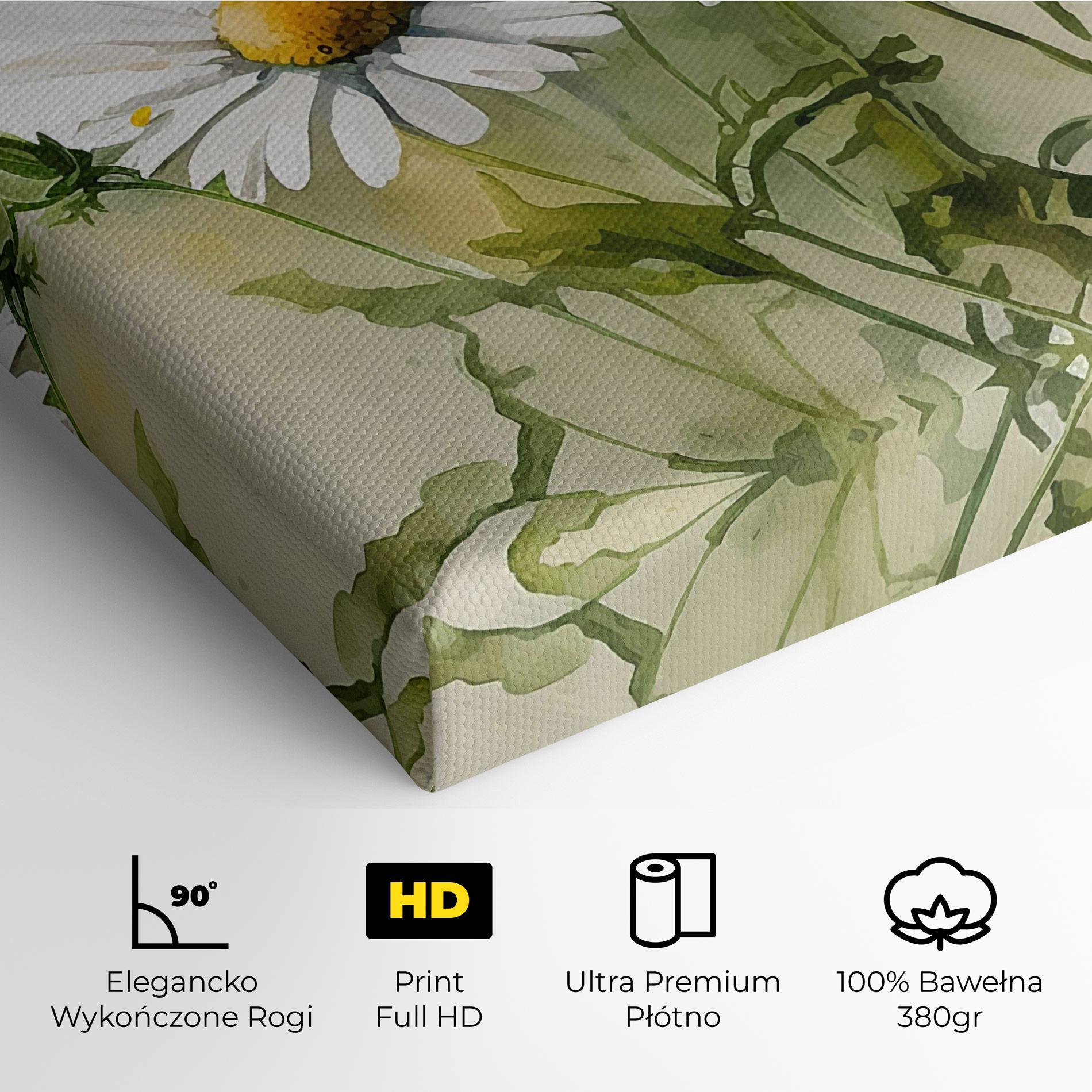 Obraz na Płótnie Painted Daisy mockup 4