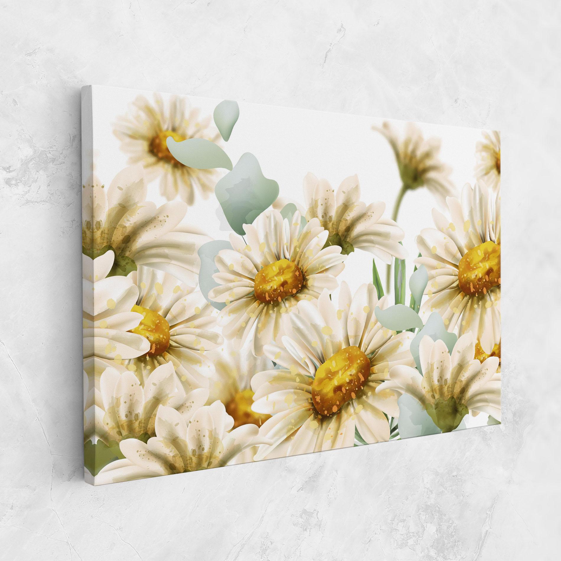 Obraz na Płótnie Beautiful Daisy Art mockup 1