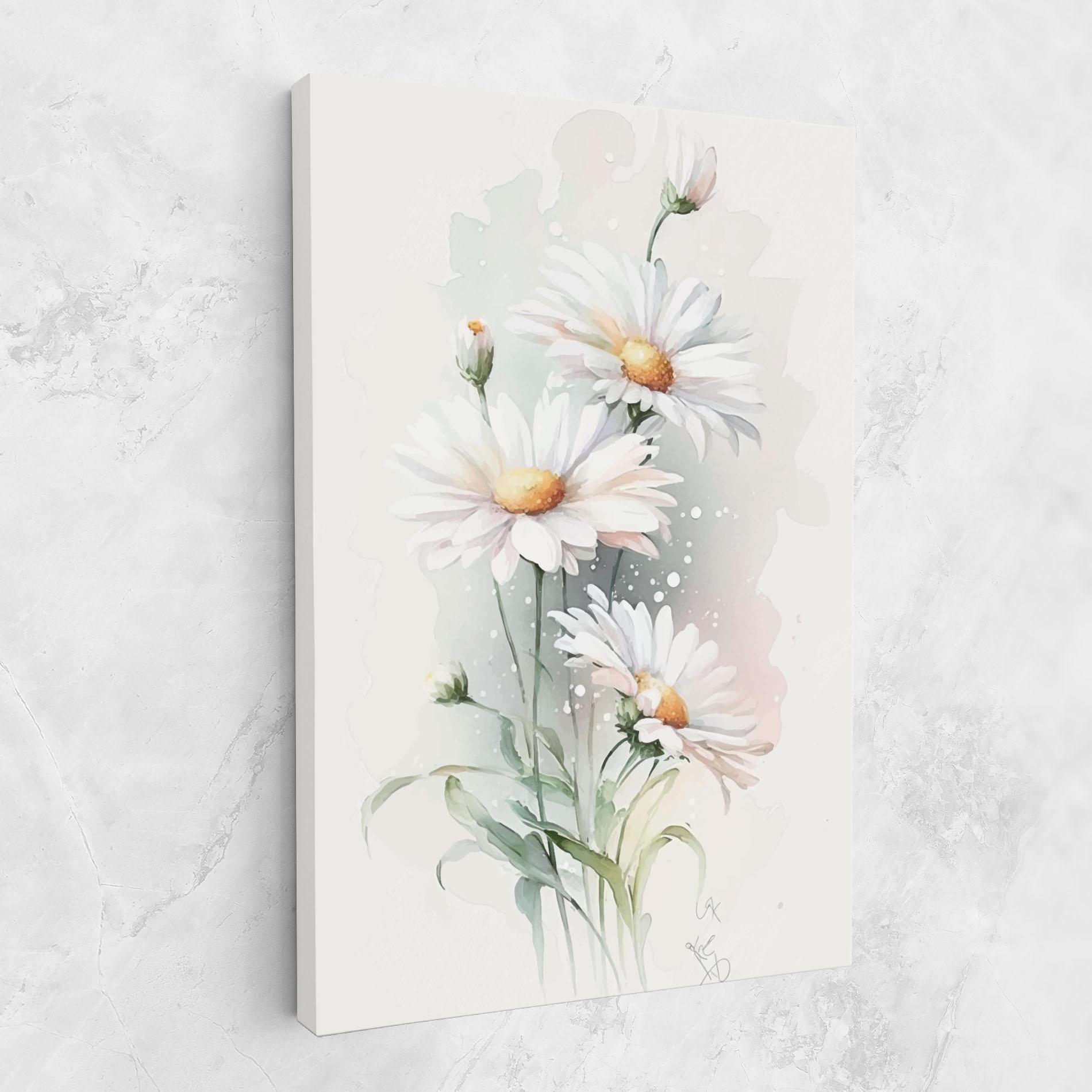 Obraz na Płótnie Dreamy White Daisy mockup 1