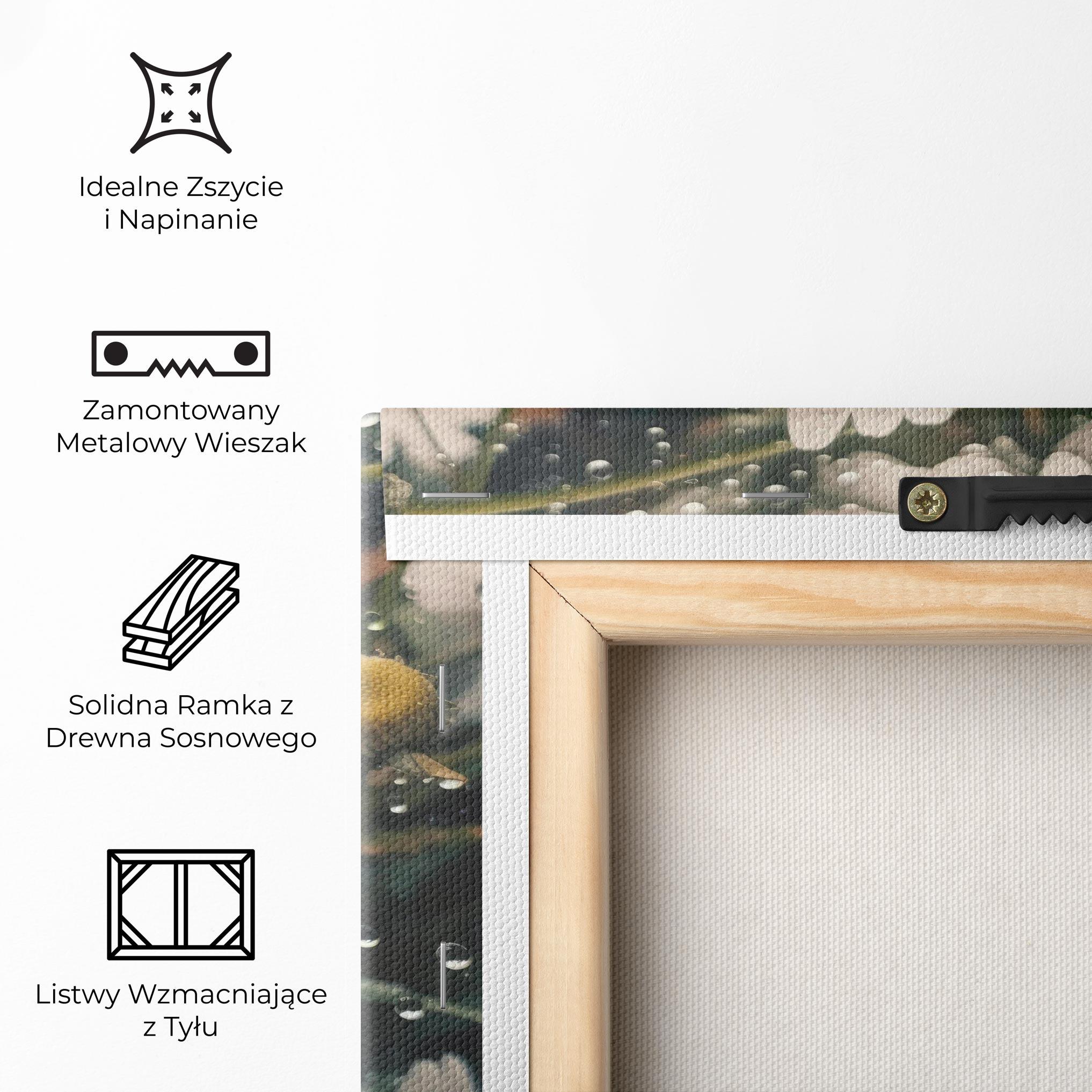 Obraz na Płótnie Daisy View After Rain mockup 5