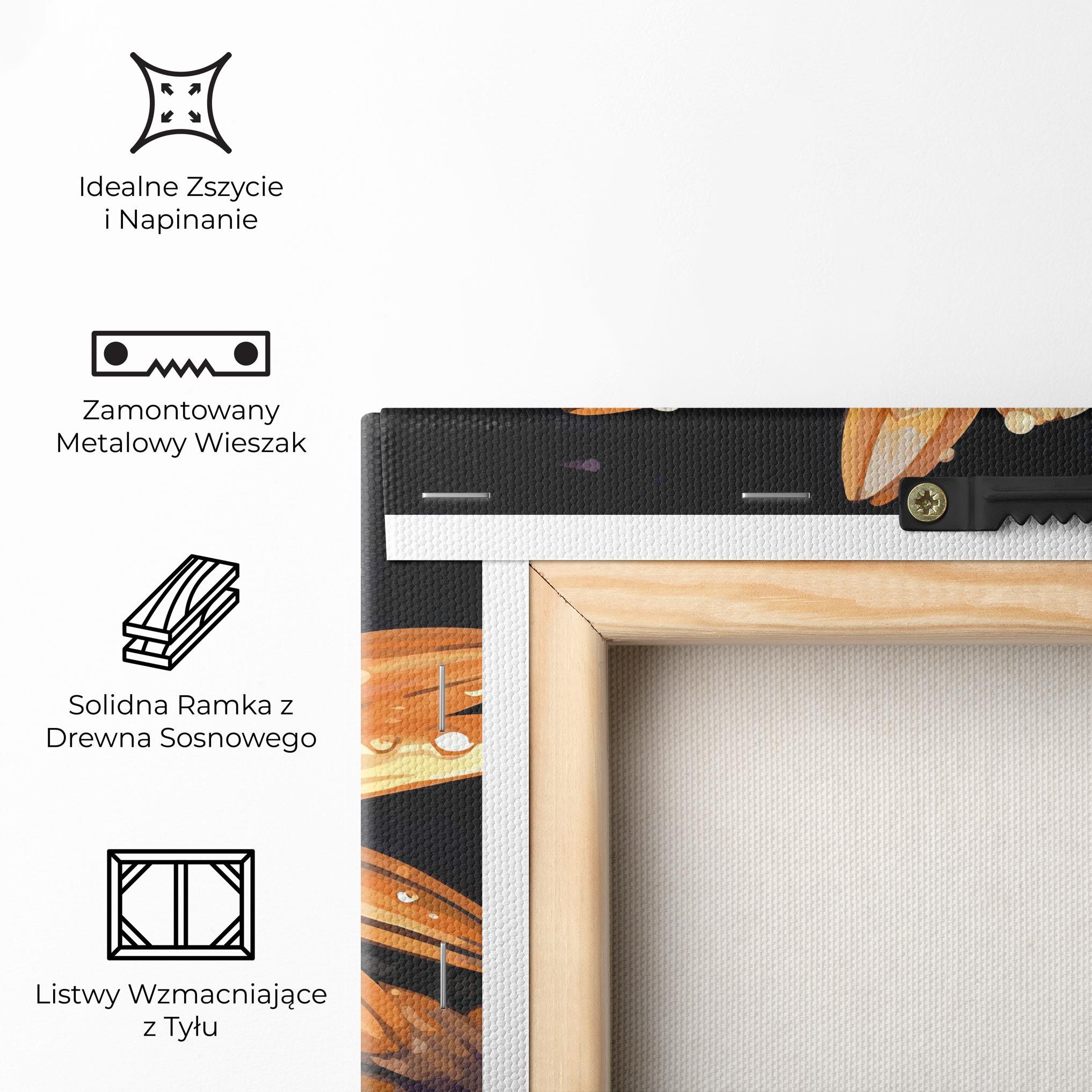 Obraz na Płótnie Orange Pretty Daisy mockup 5