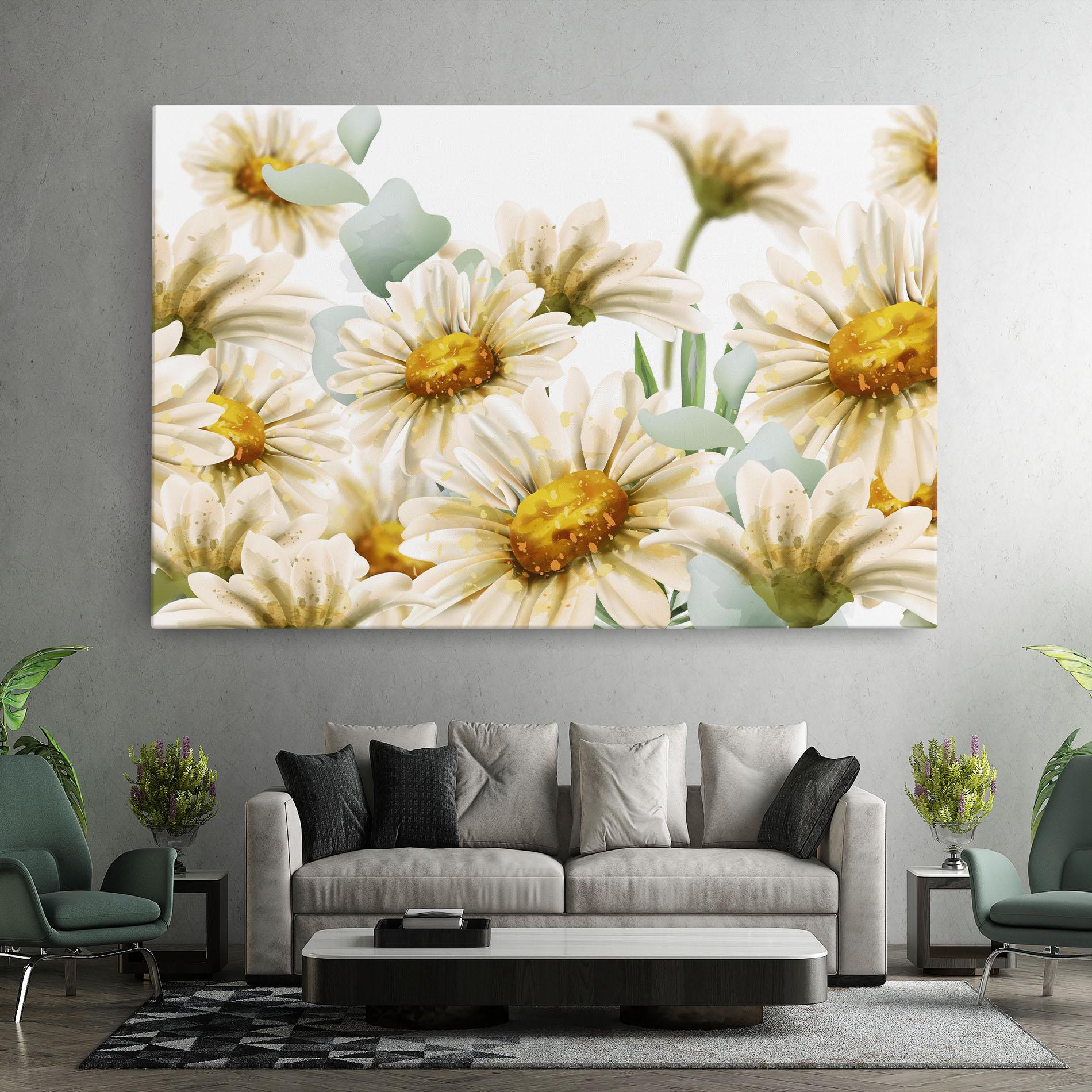 Obraz na Płótnie Beautiful Daisy Art mockup 7
