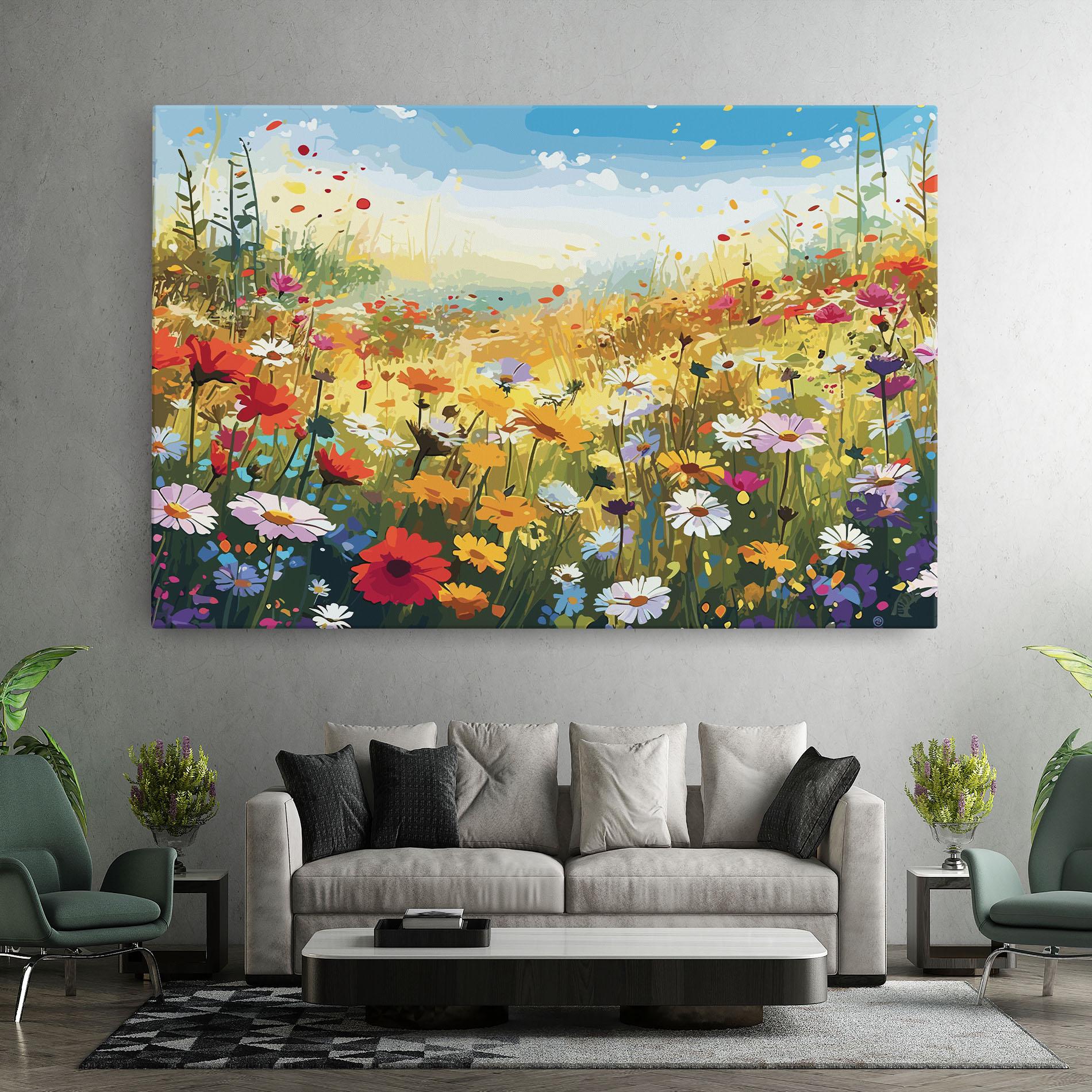 Obraz na Płótnie Colorful Daisy Mix mockup 7