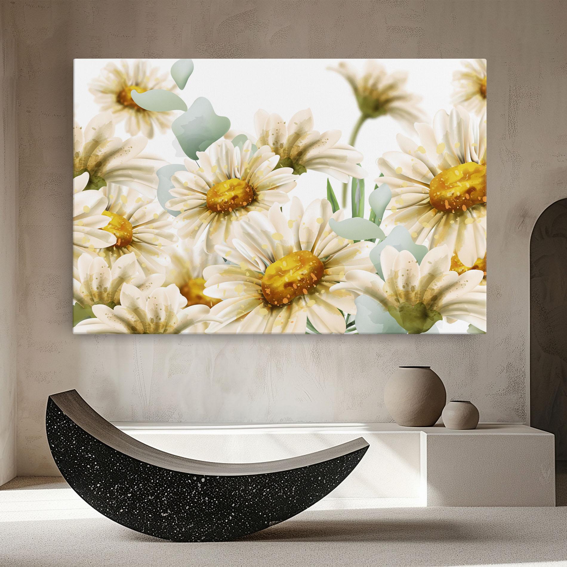 Obraz na Płótnie Beautiful Daisy Art mockup 8
